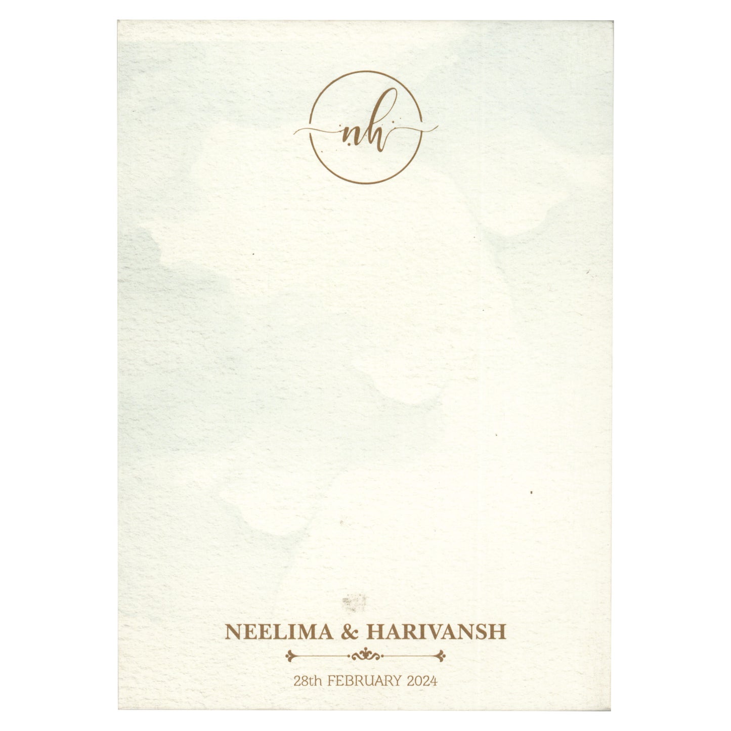 Designer Floral Wedding Card | SS - 5011