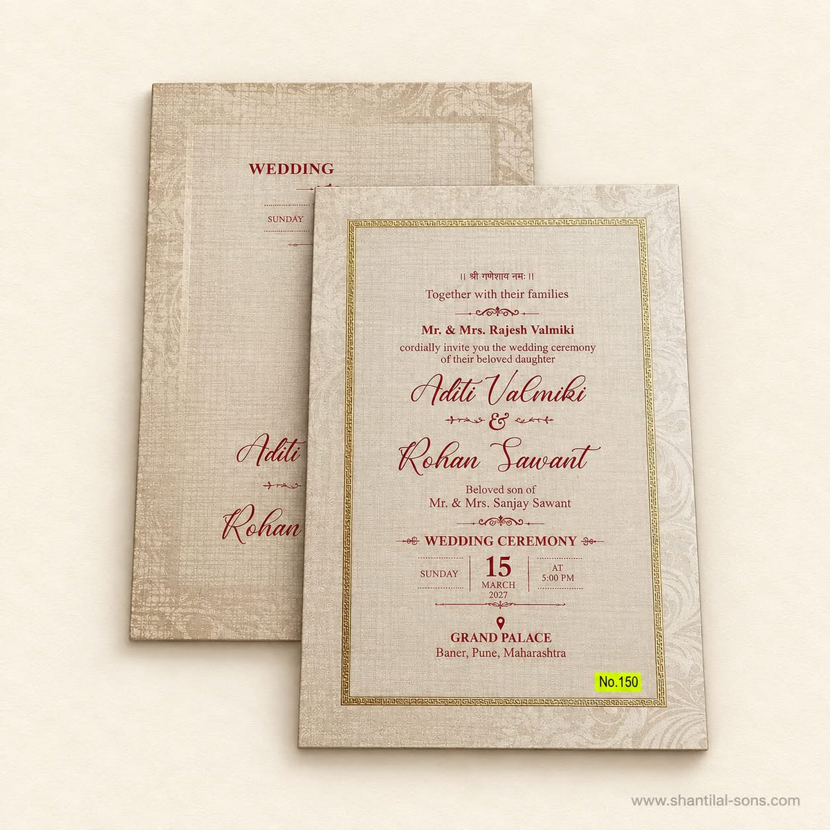 Elegant Wedding Invitation | SS - 174