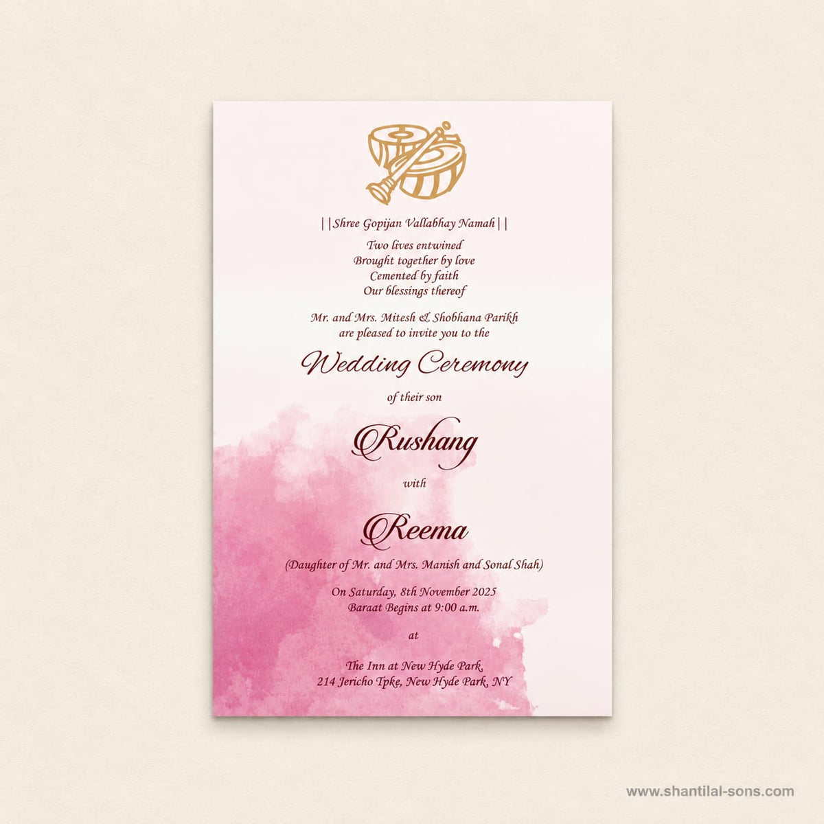 Designer Cards with Splash of Colours | SS - 9006