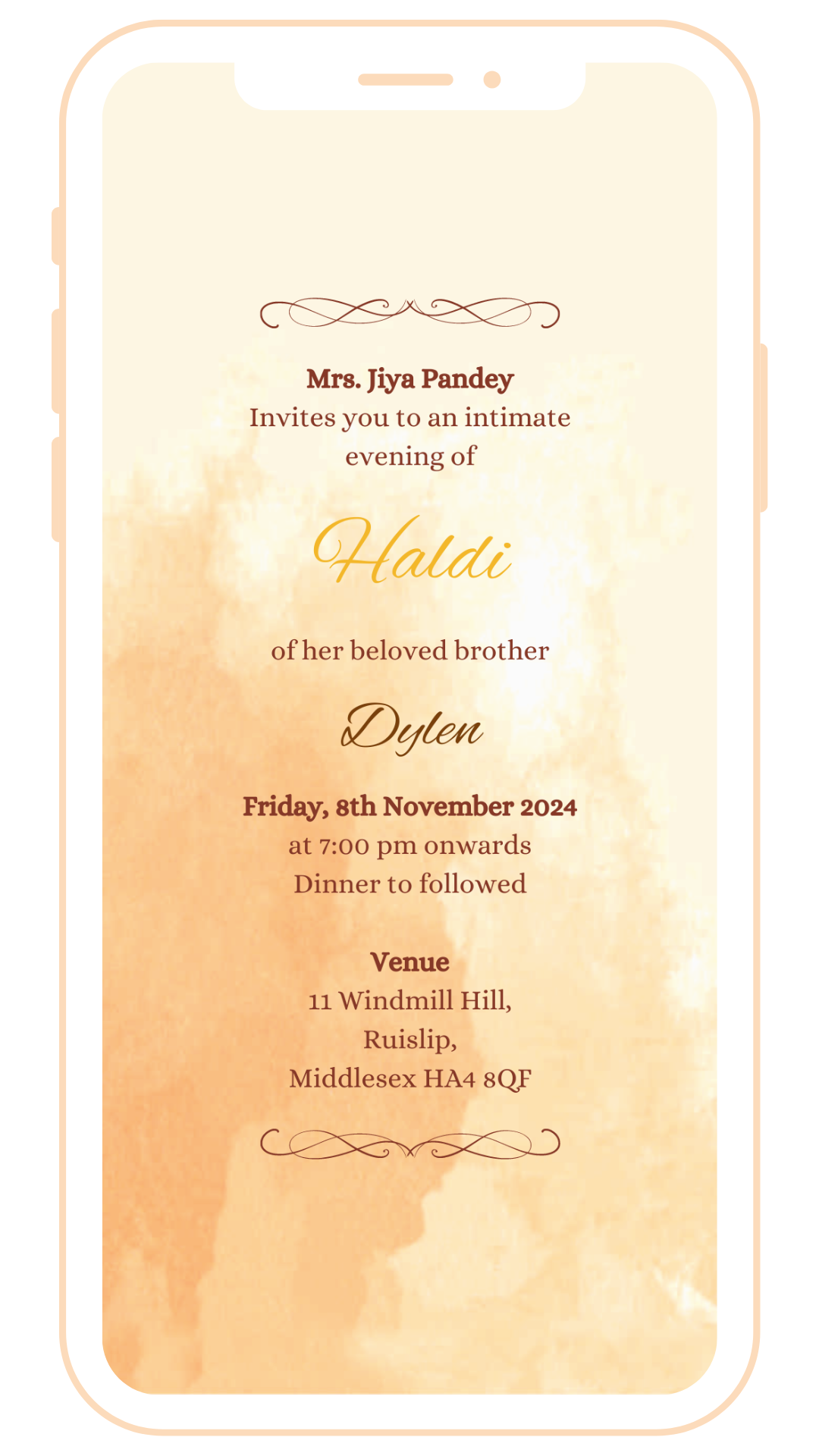 Vibrant Digital Einvite | E-110