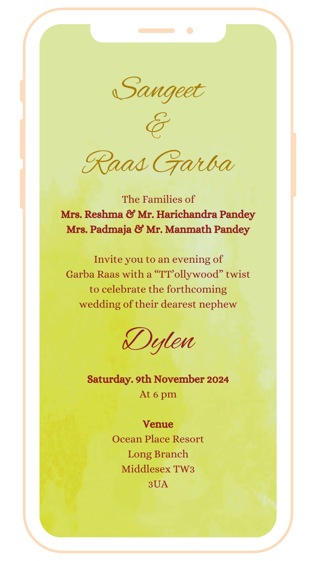 Vibrant Digital Einvite | E-110