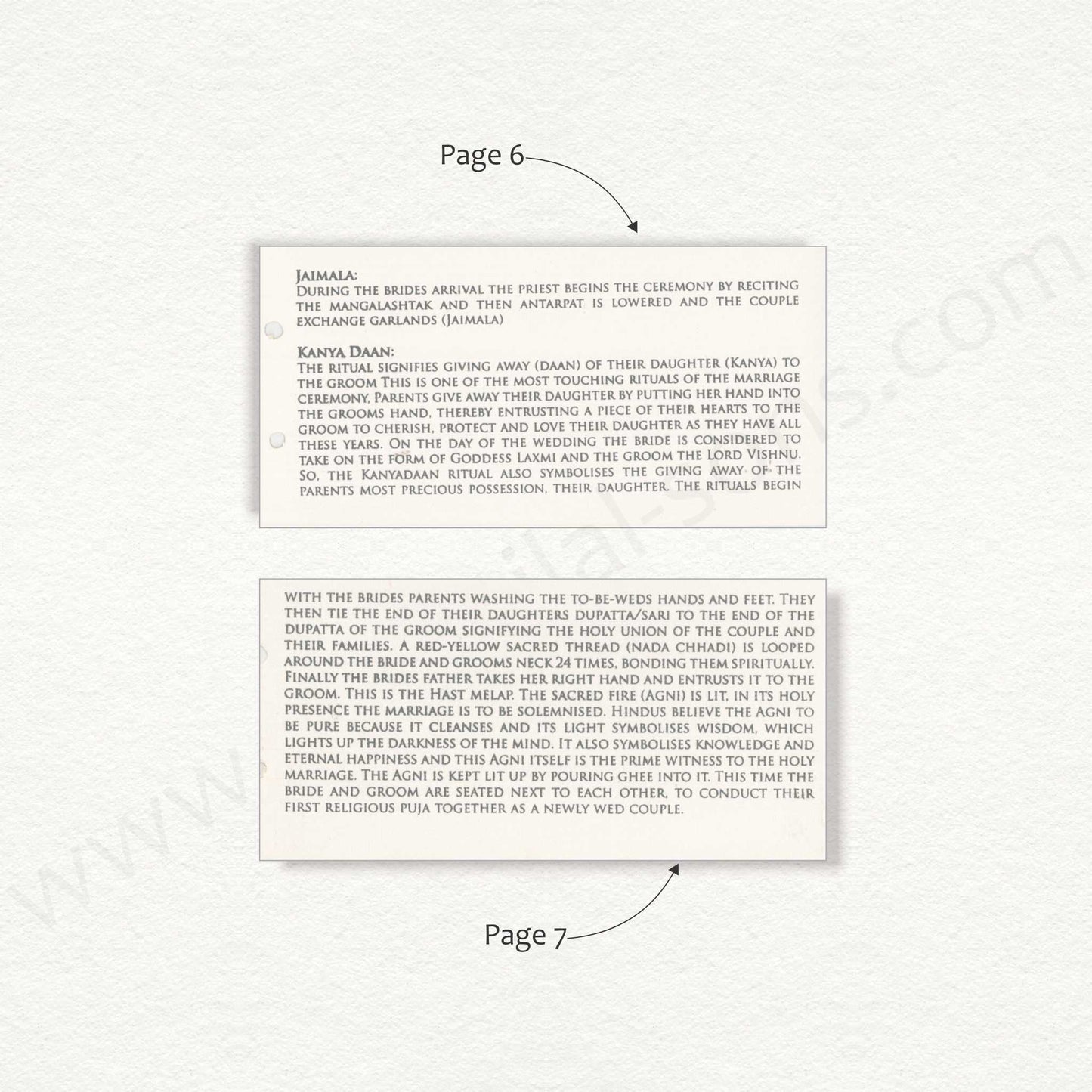 Designer Floral Wedding Ceremony Booklet | A - 5