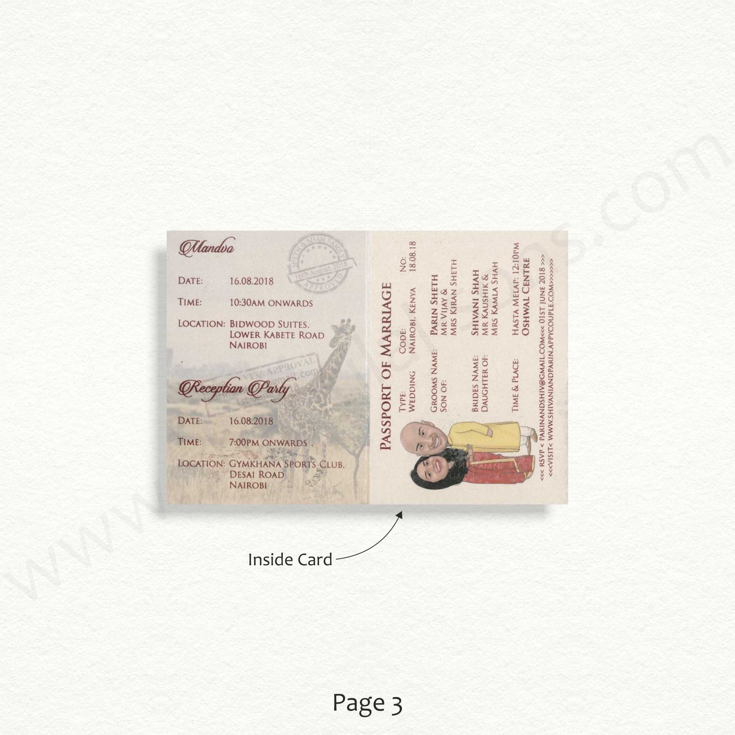 Designer Wedding Passport | SS - 80161