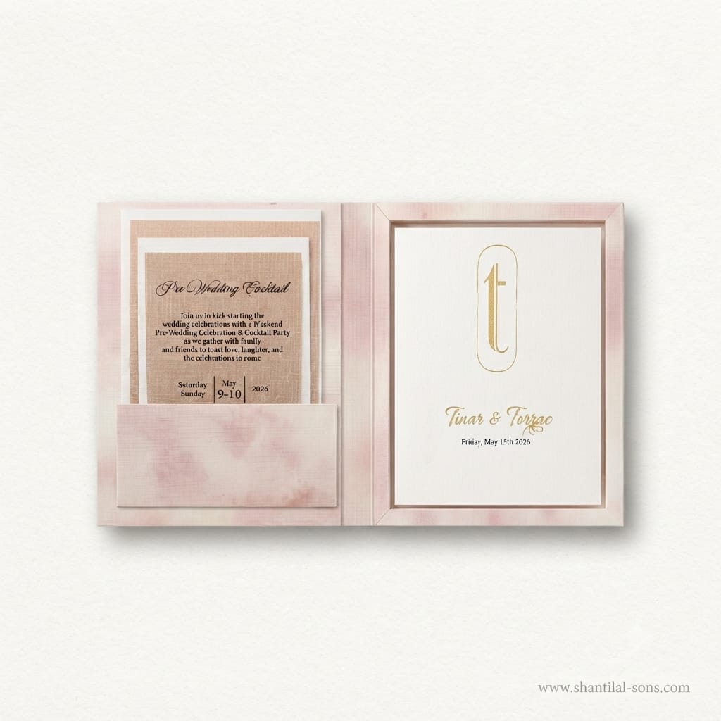 Minimal Wedding Invitation Folder | SS-80185