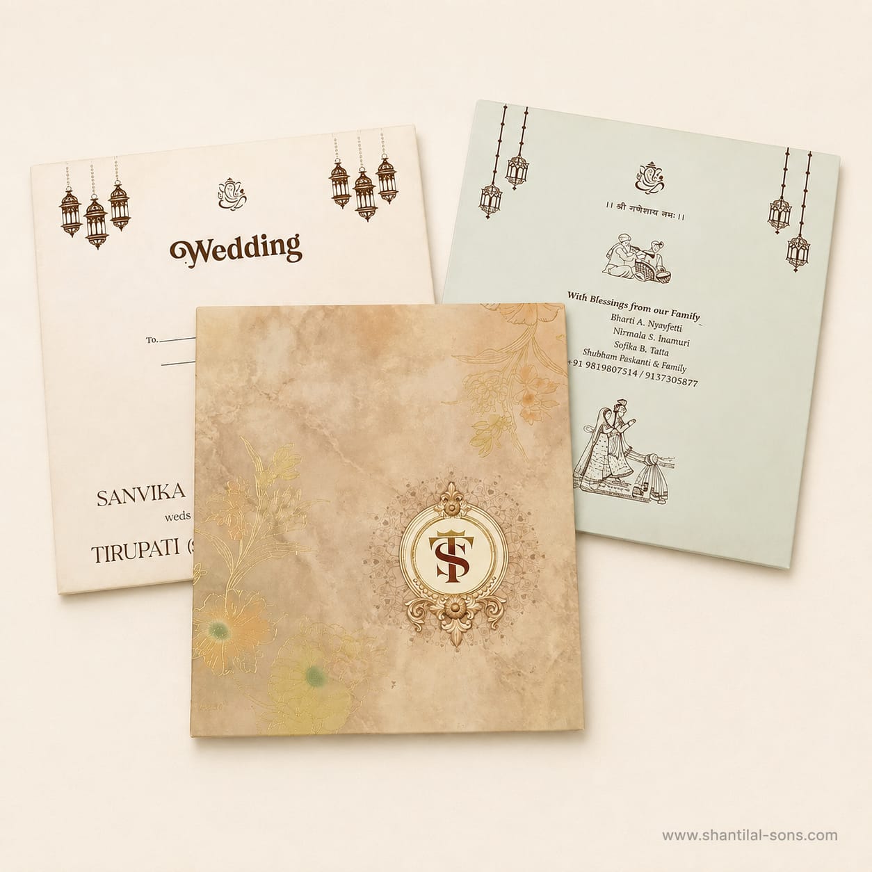 Floral Wedding Card | SS - 1019