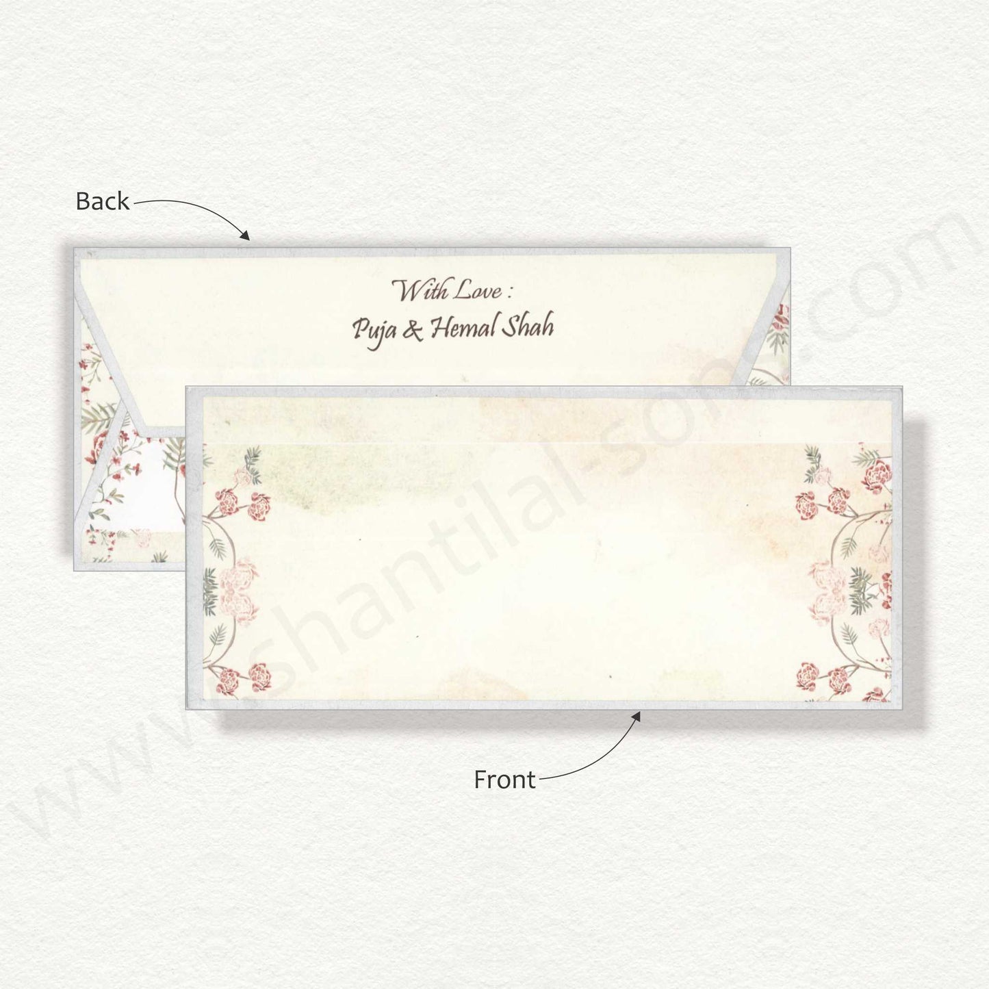 Floral Elegant Cash Envelope | G-18