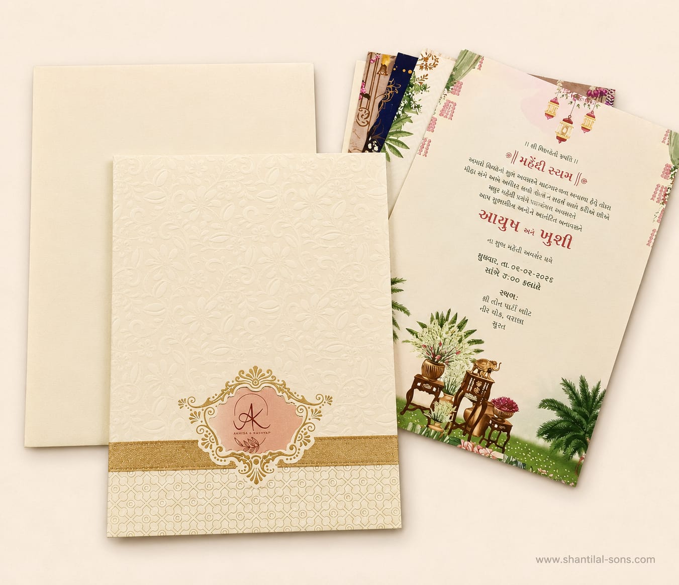 Floral Wedding Card | SS - 1031