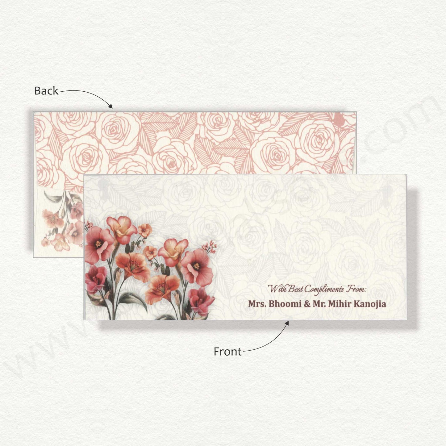 Designer Floral Cash Envelope | G-74