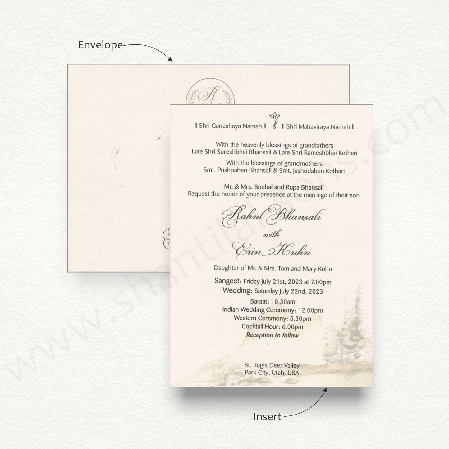 Elegant Classy Wedding Card | S - 8035
