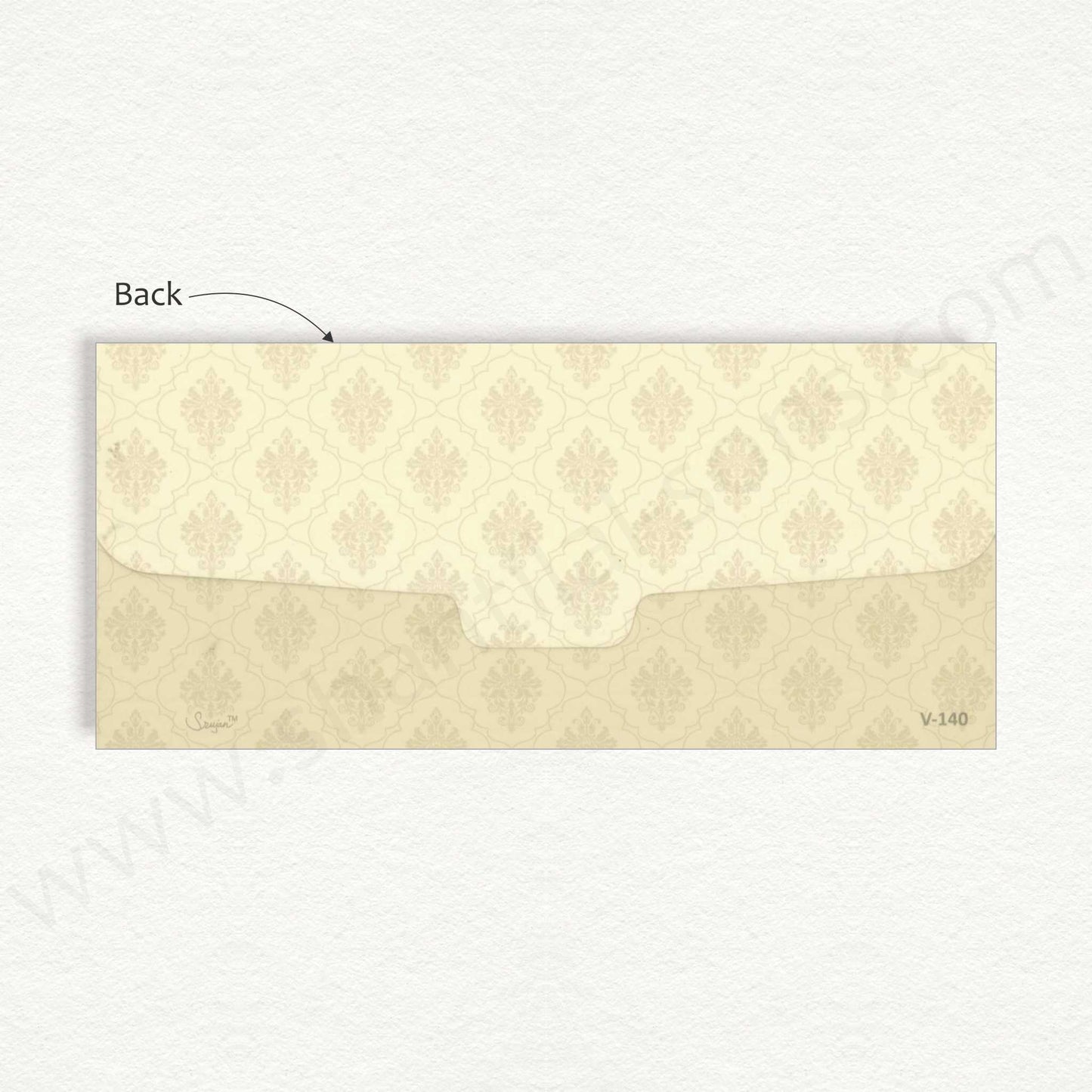 Beautiful Floral Cash Envelope With Peacock | G-43