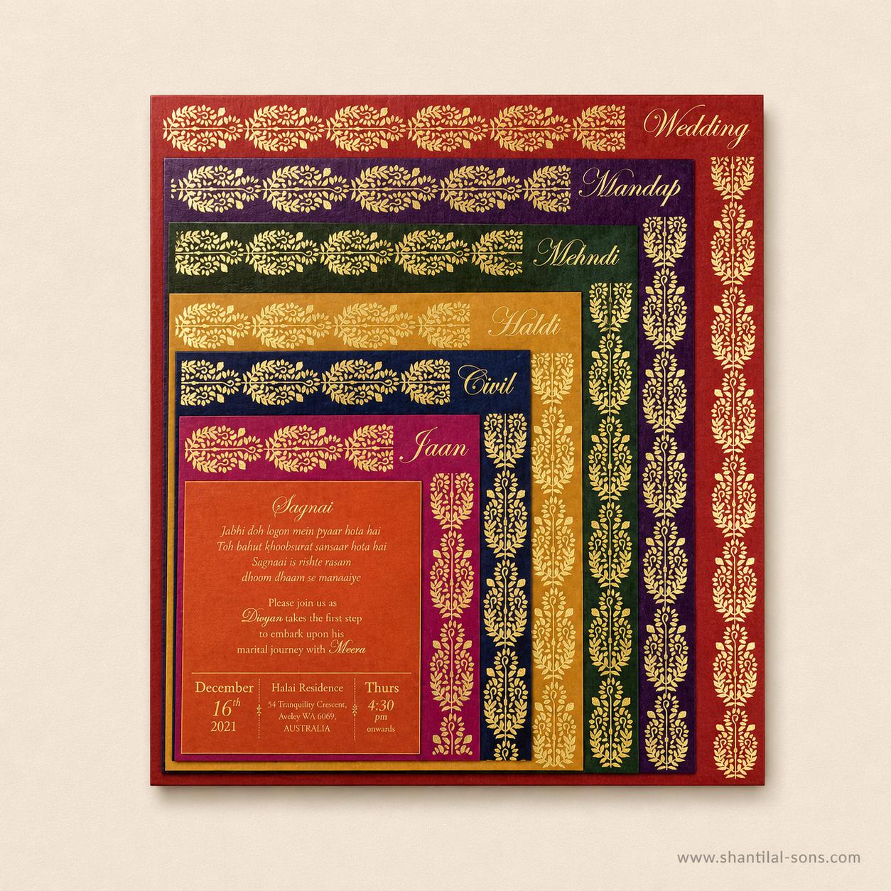 Royal Traditional Wedding Invitation |SS-8086