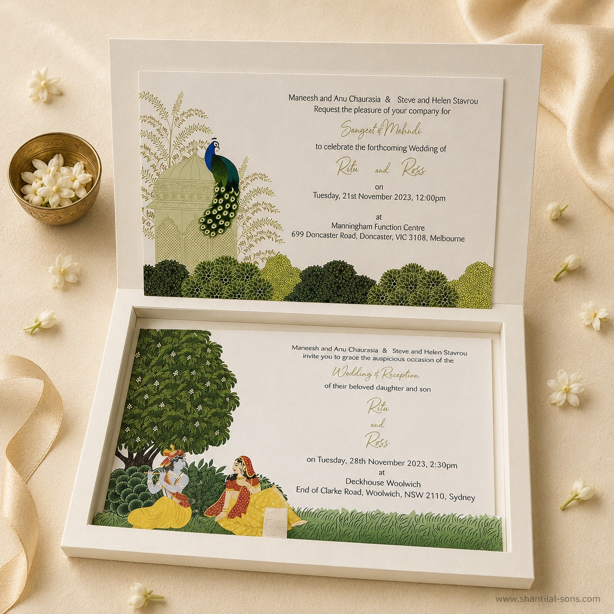 Heritage Botanical Invitation Presentation Box |SS-3519