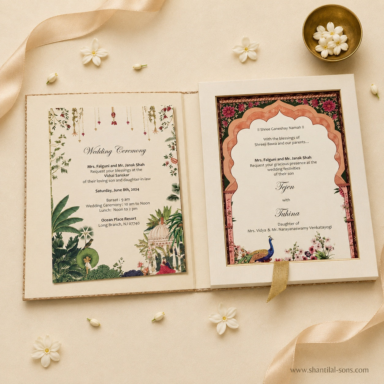 Heritage Wedding Invitation Box | SS-8098