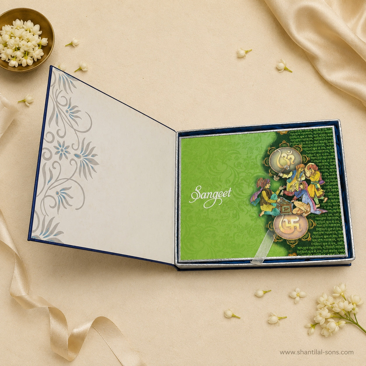 Traditional Ganesha Box Wedding Invitation |SS-3521