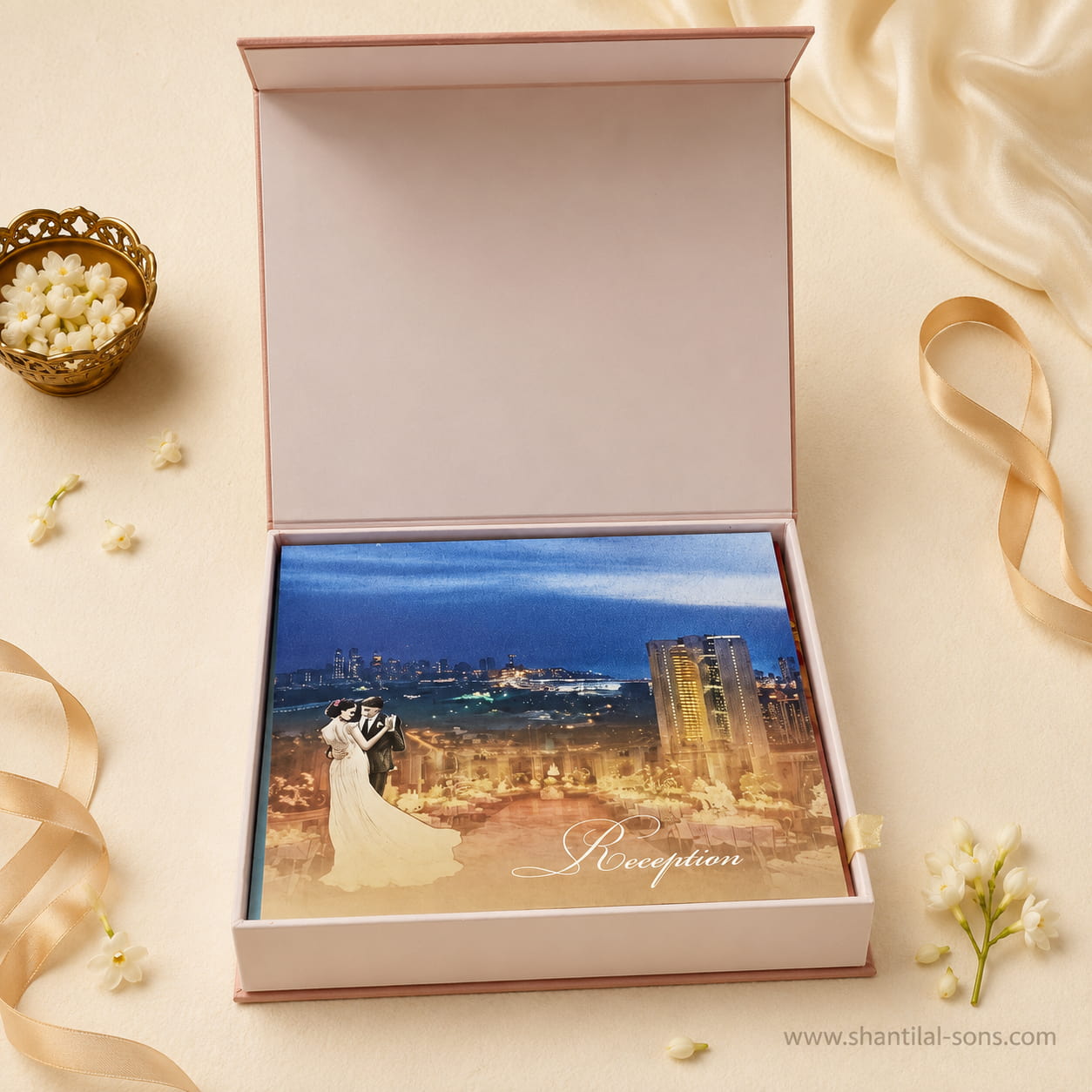 Contemporary Box Wedding Invitation |SS-8105