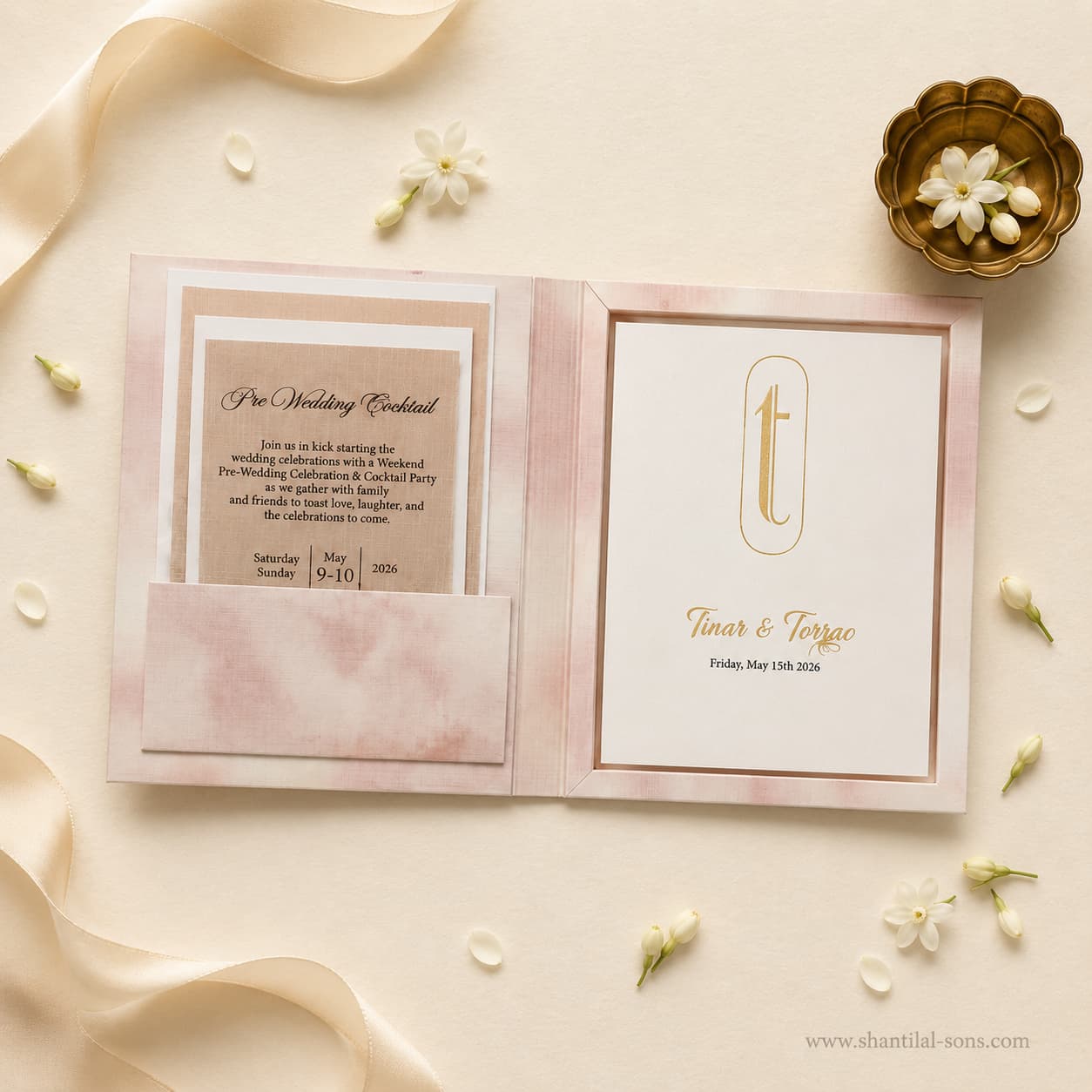 Minimal Wedding Invitation Folder | SS-80185
