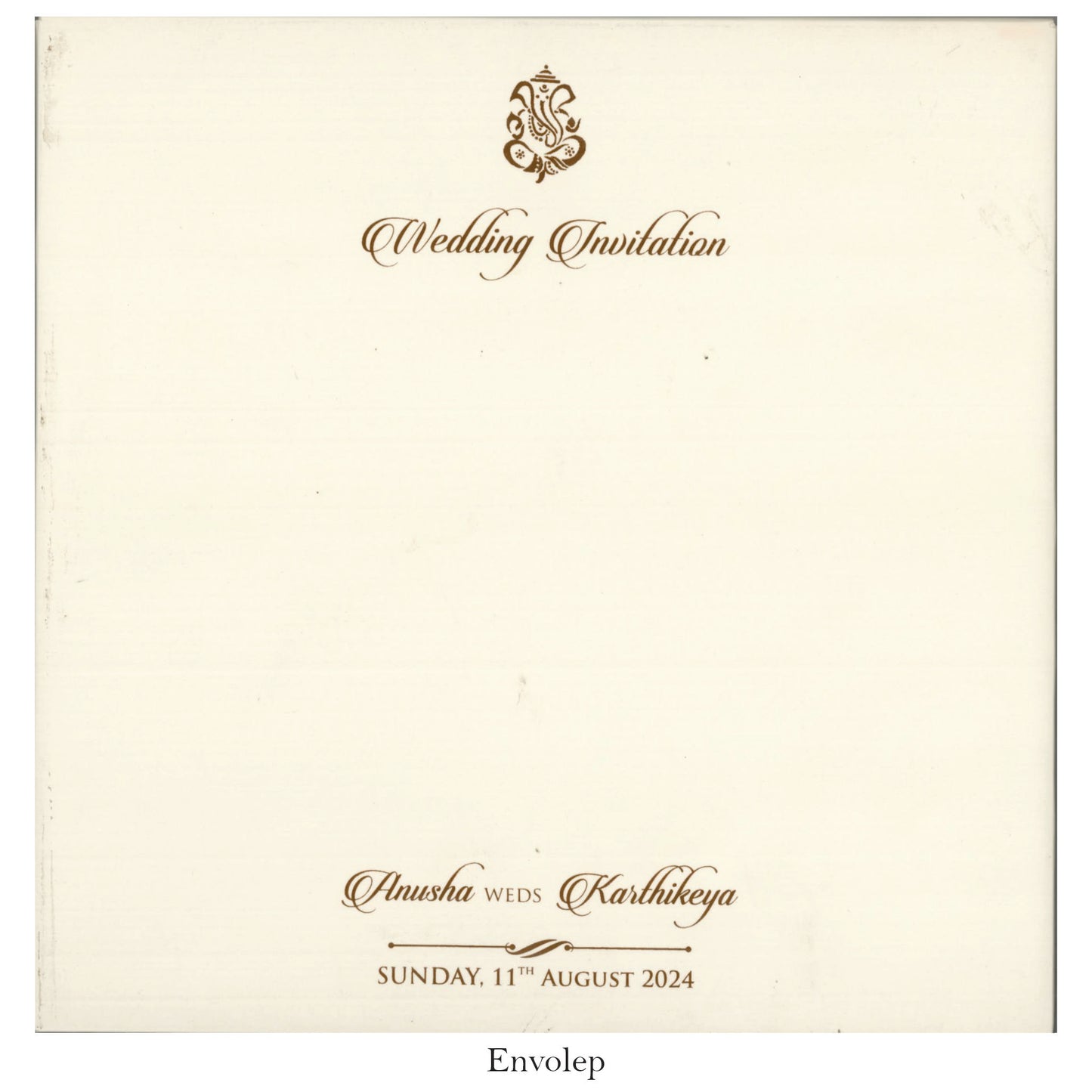 Beautiful Caricature Designer Wedding Card | SS-5014D
