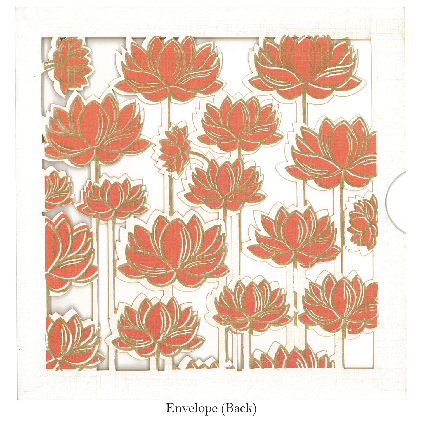Lotus Theme Lasercut Card | SS - 9012