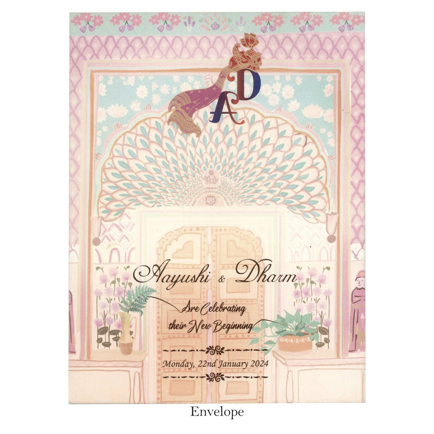Royal Door Theme Wedding Invitation | SS - 8002