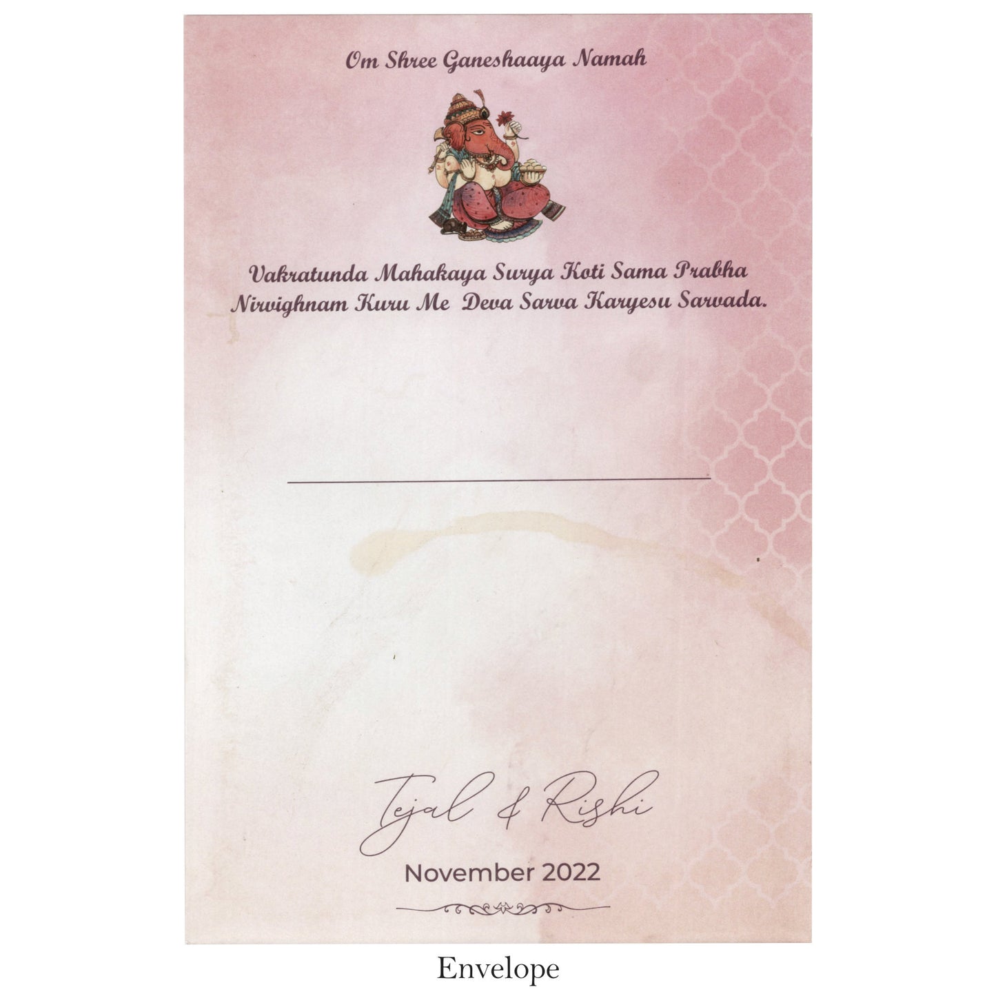 Fusion Splendor: Designer Card with Traditional Elements and Splash of Colors | SS - 8031