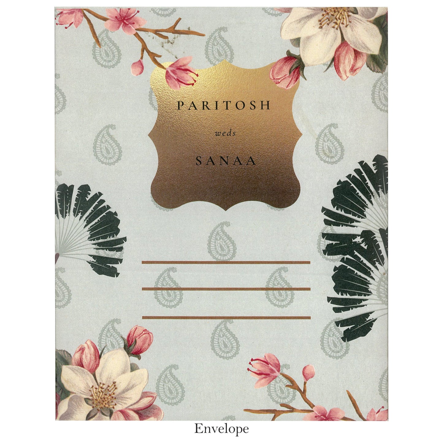 Floral Vibrant Wedding Card | SS - 9017