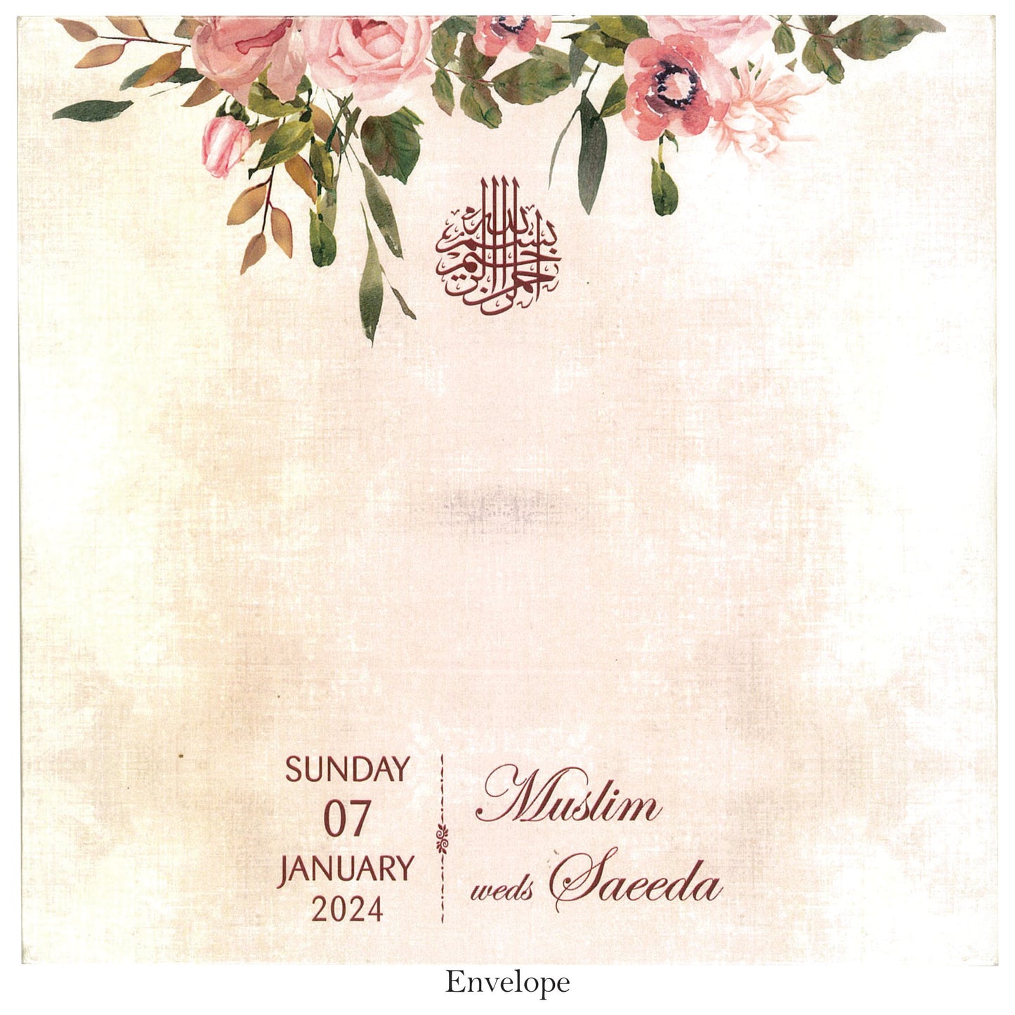 Beautiful Floral Wedding card | SS - 9019