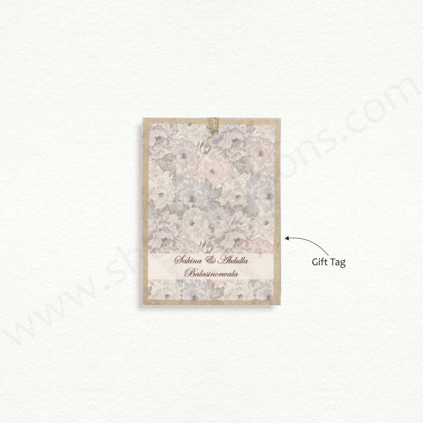 Designer Floral Gift Tag | GT - 8