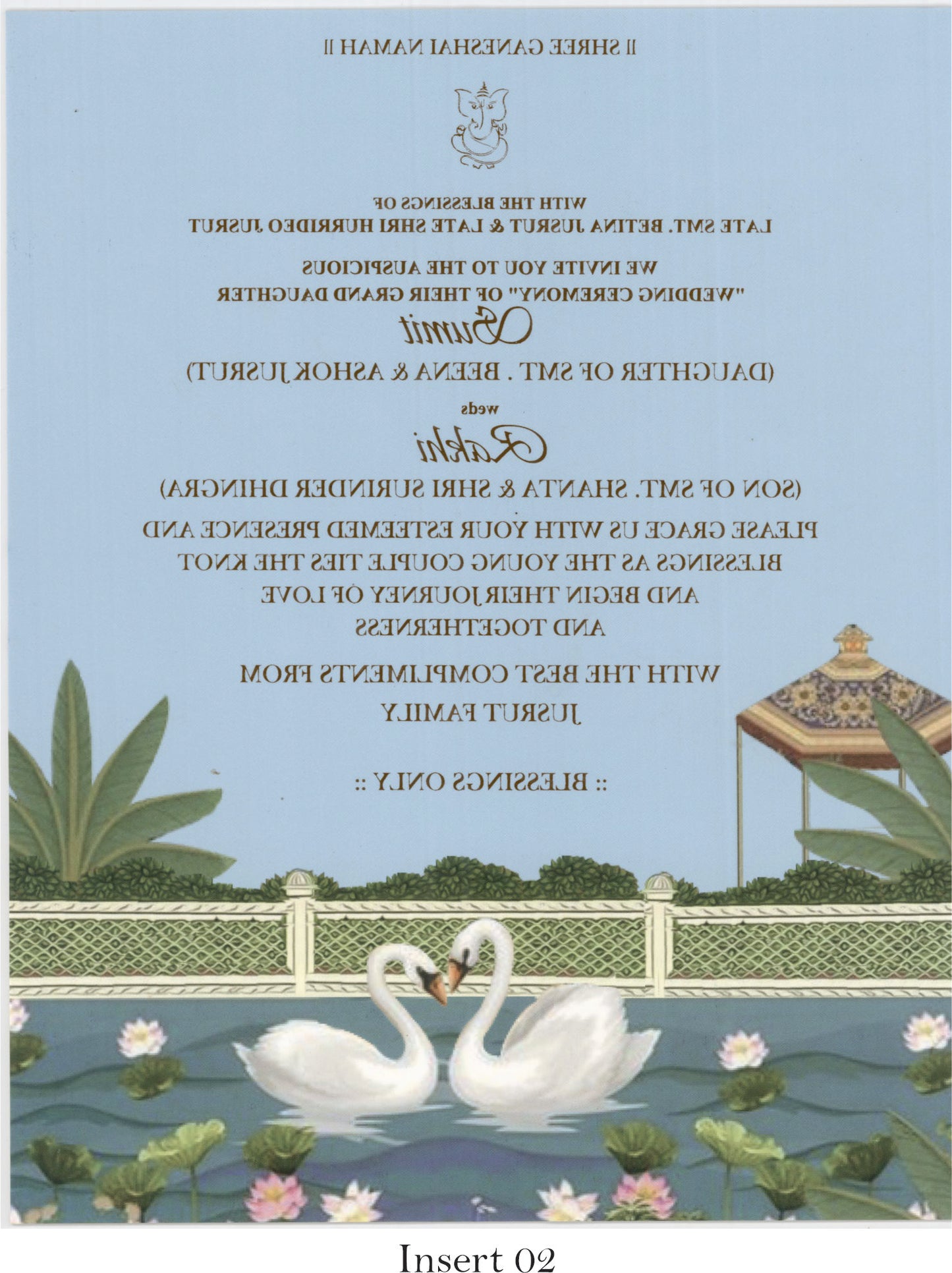 Designer Theme Based Wedding Card | SS-8125