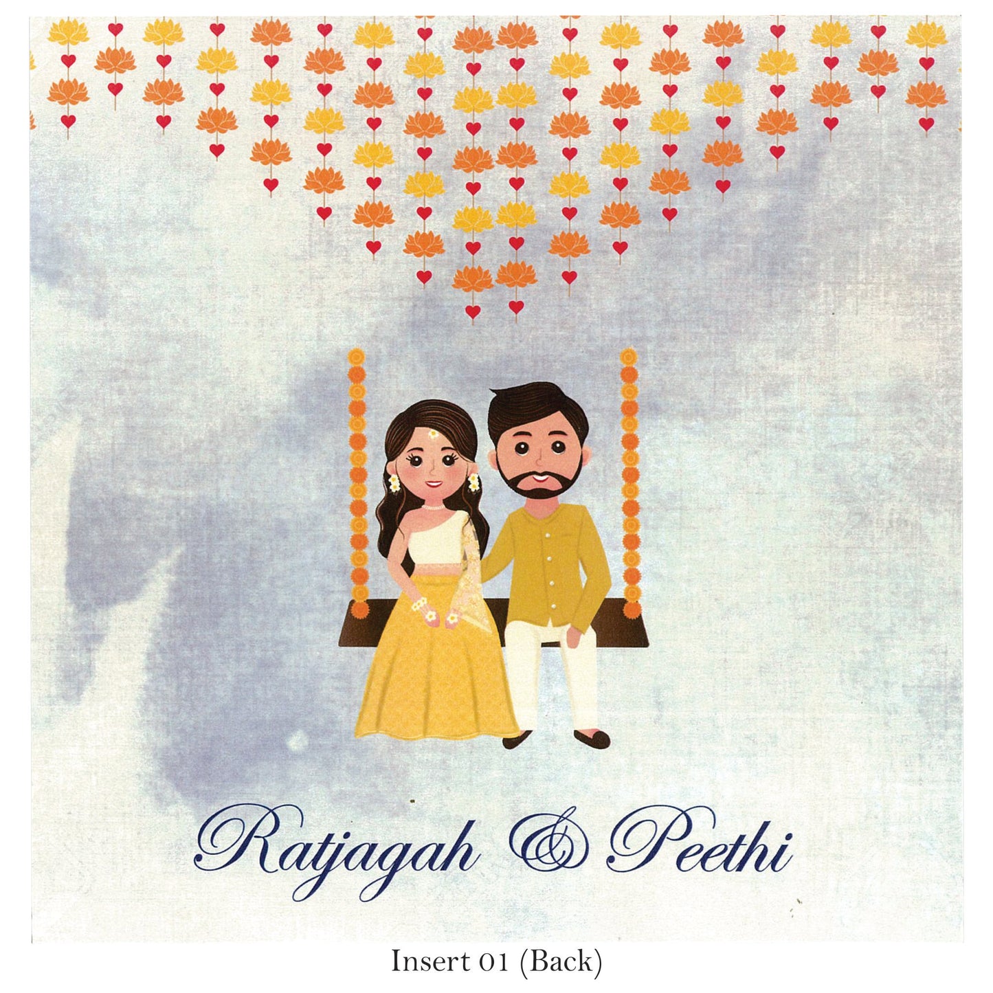 Beautiful Floral Wedding card | SS - 9019