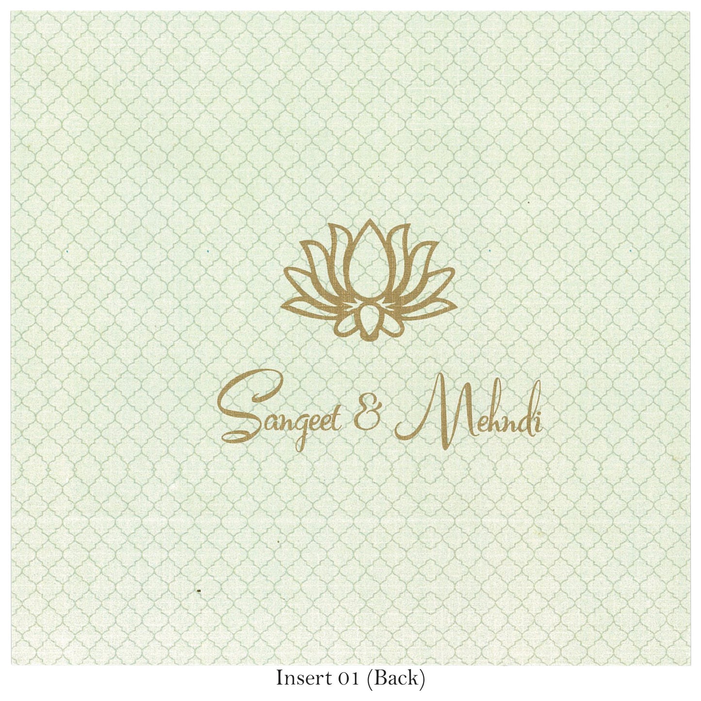 Lotus Theme Lasercut Card | SS - 9012