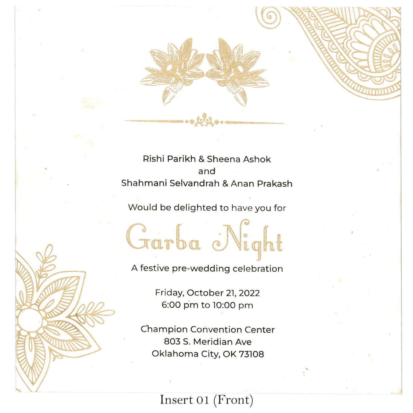 Simple Elegant Wedding Card | SS - 9018