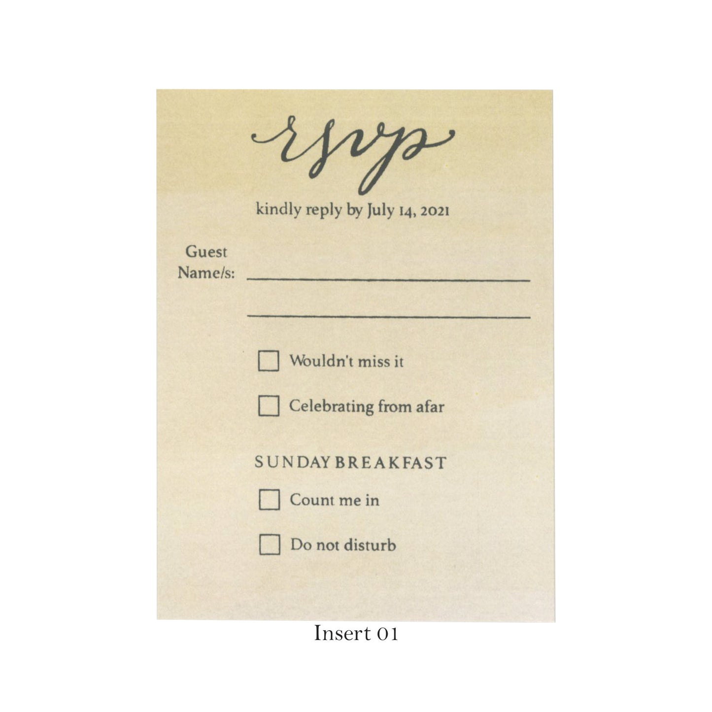 Classy Wedding Card with Pastel Print | SS - 9022