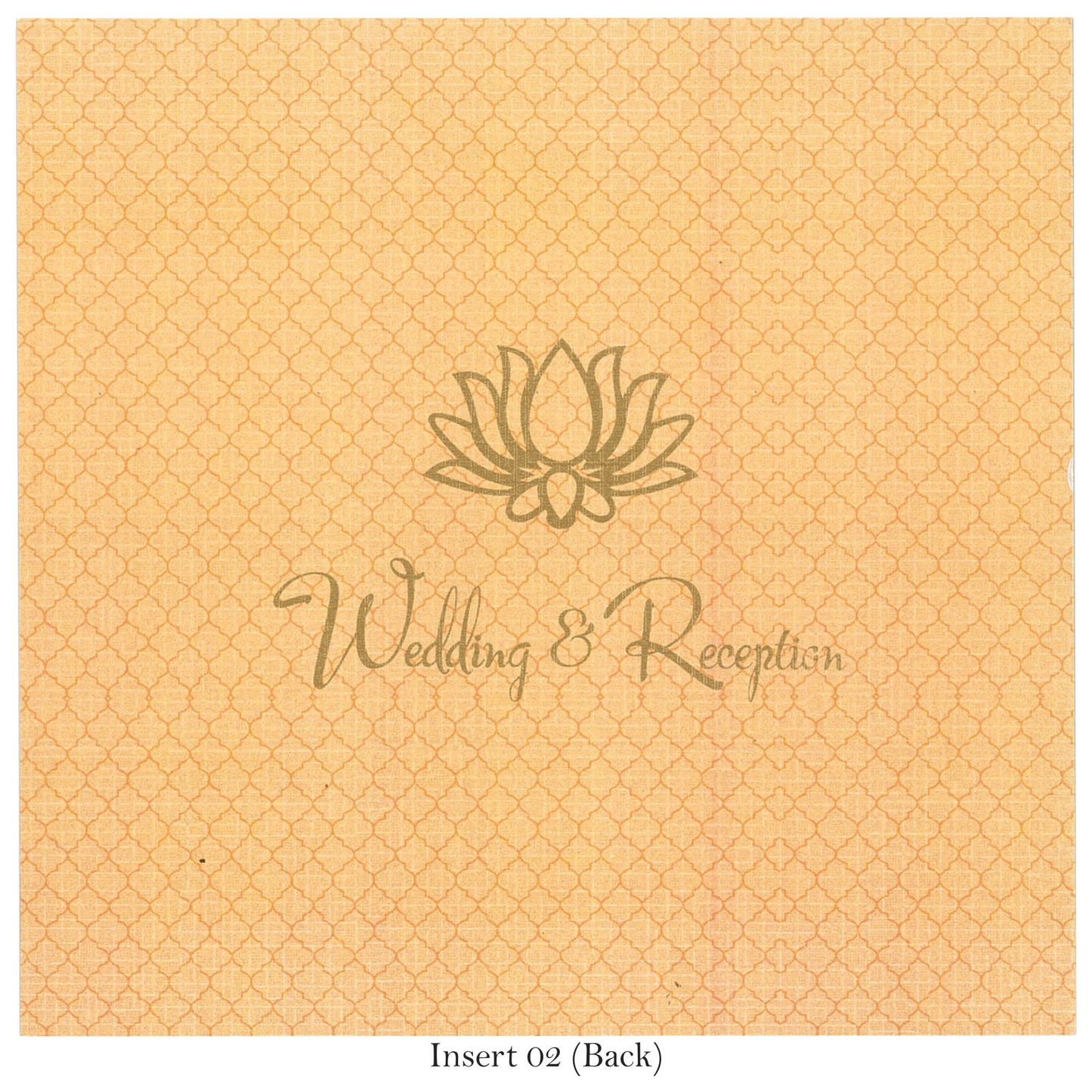 Lotus Theme Lasercut Card | SS - 9012