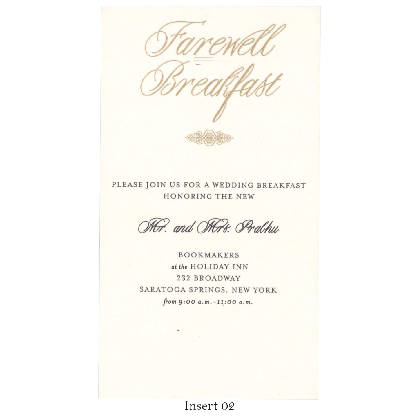 Elegant Wedding Invitation | SS - 9025