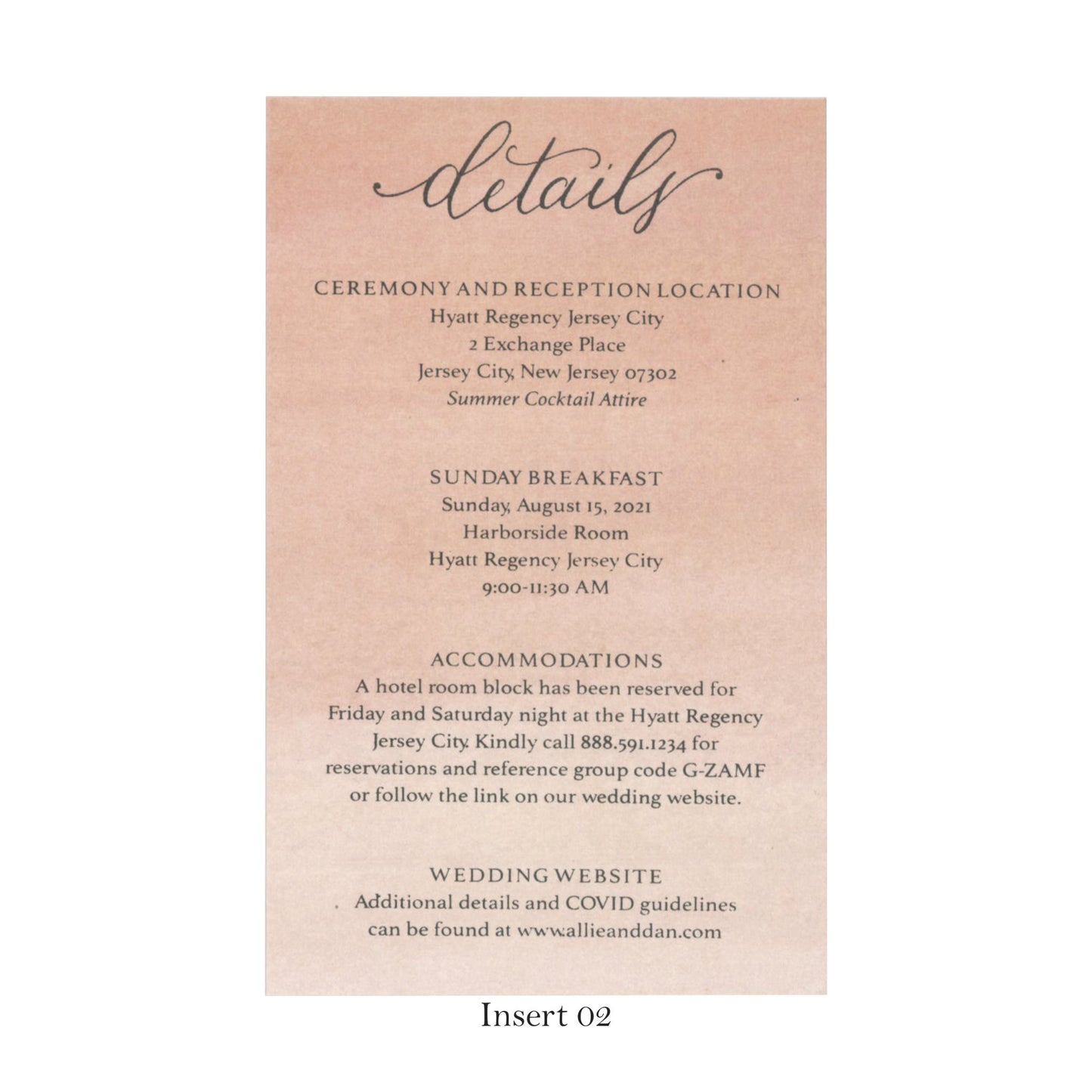 Classy Wedding Card with Pastel Print | SS - 9022