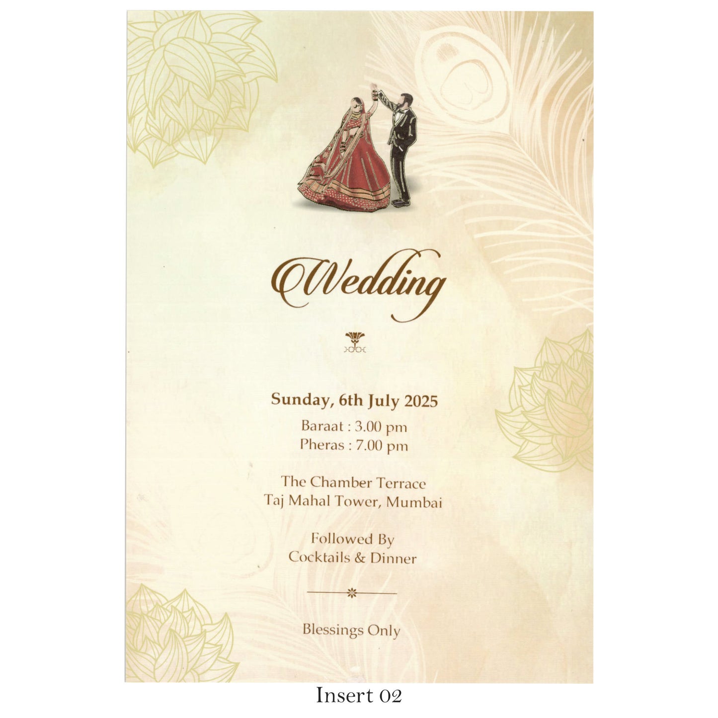 Designer Wedding Card | SS - 5006 D
