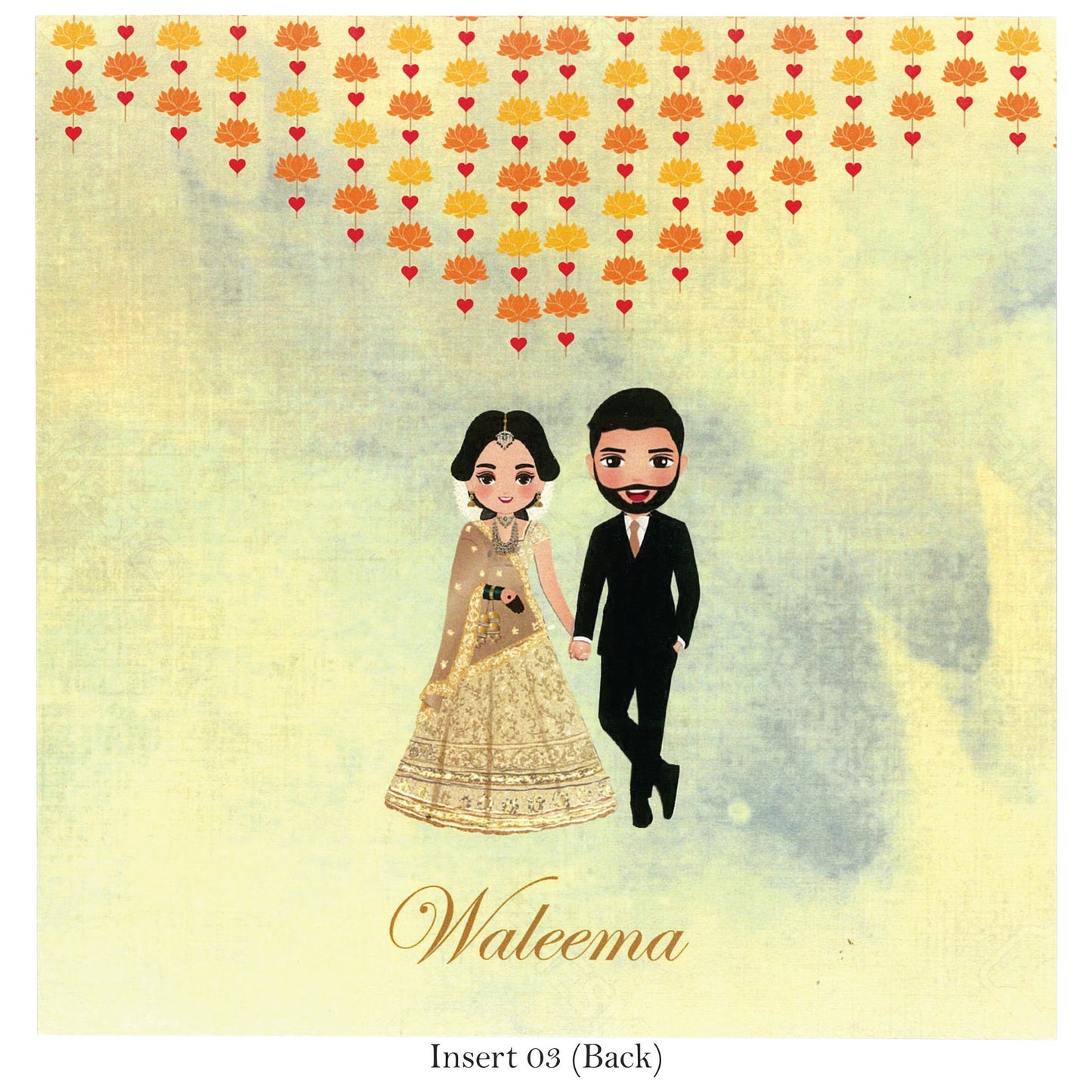 Beautiful Floral Wedding card | SS - 9019