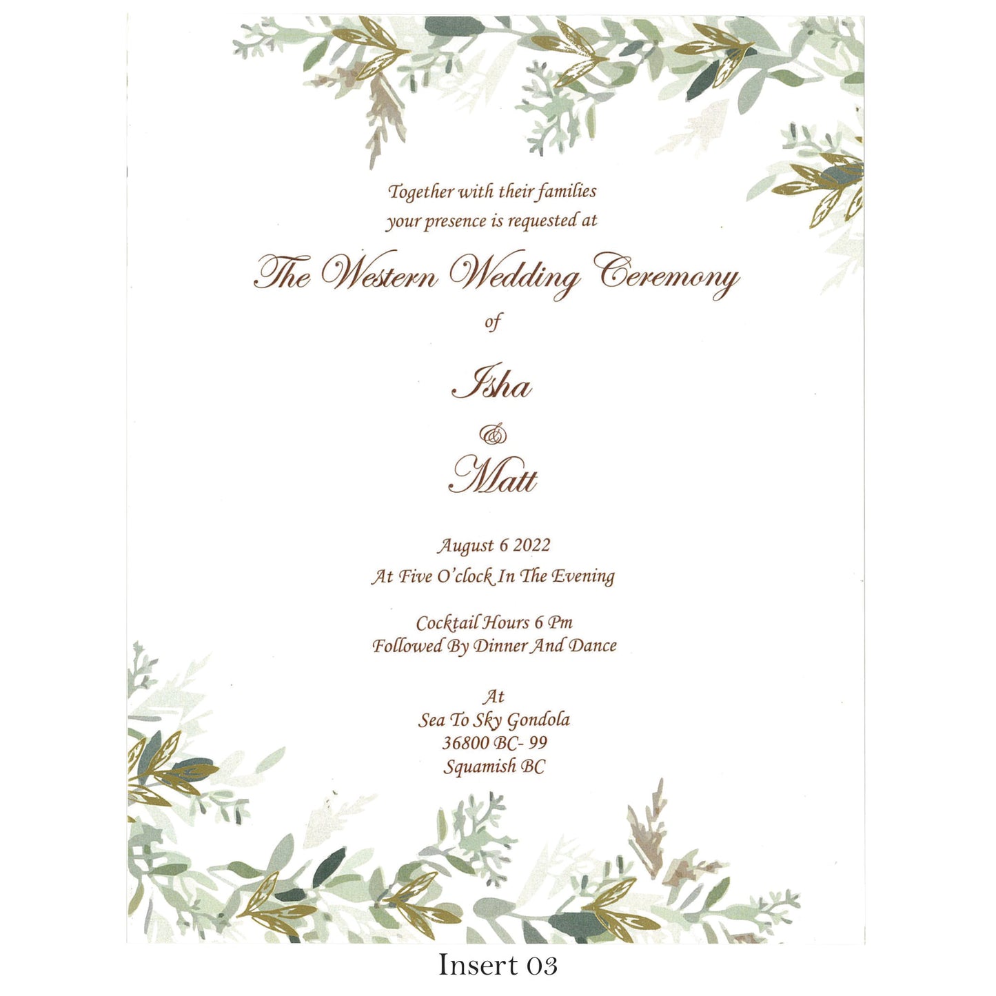 Elegant Wedding Card | SS - 9015