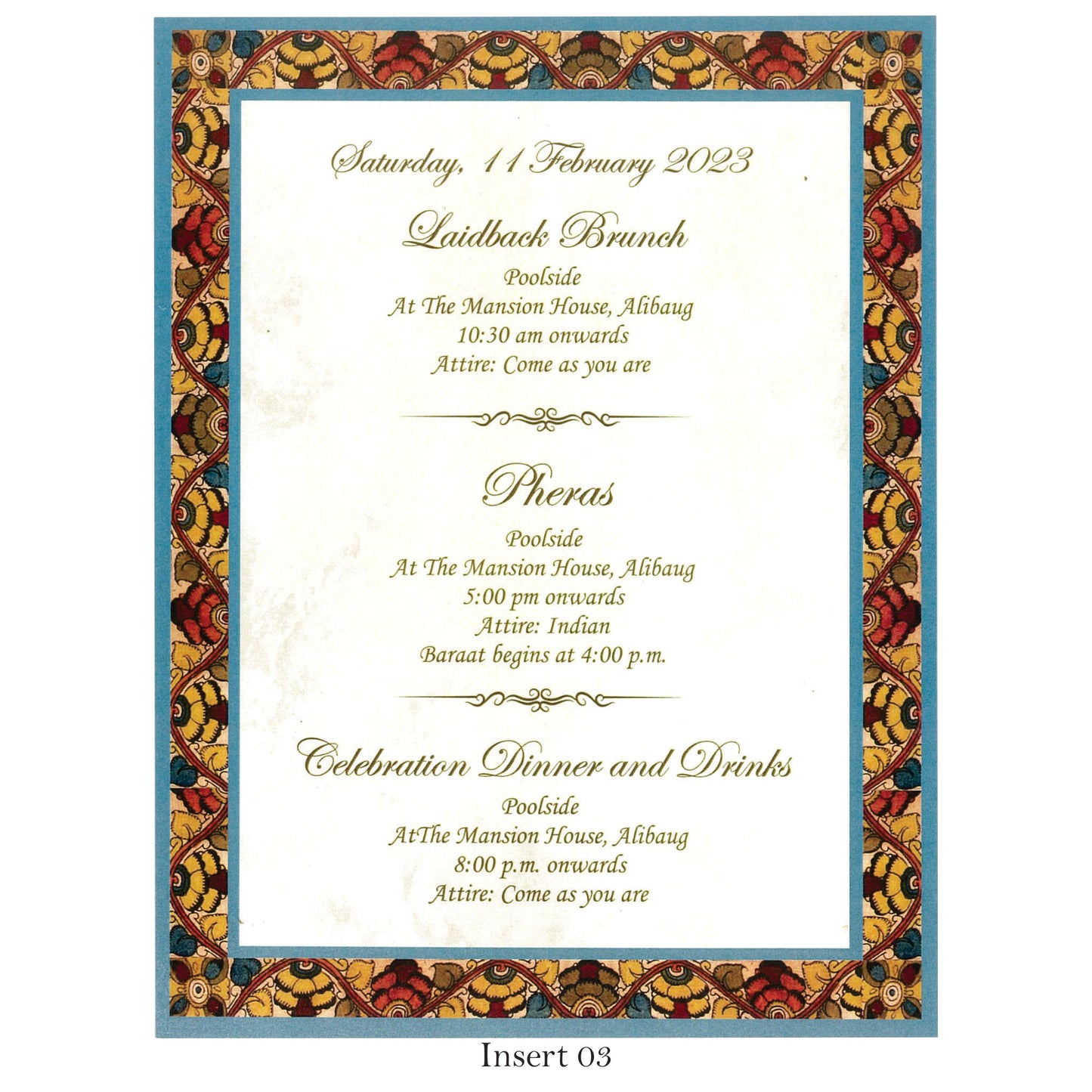 Rustic Wedding Invitation Crad | SS - 9014