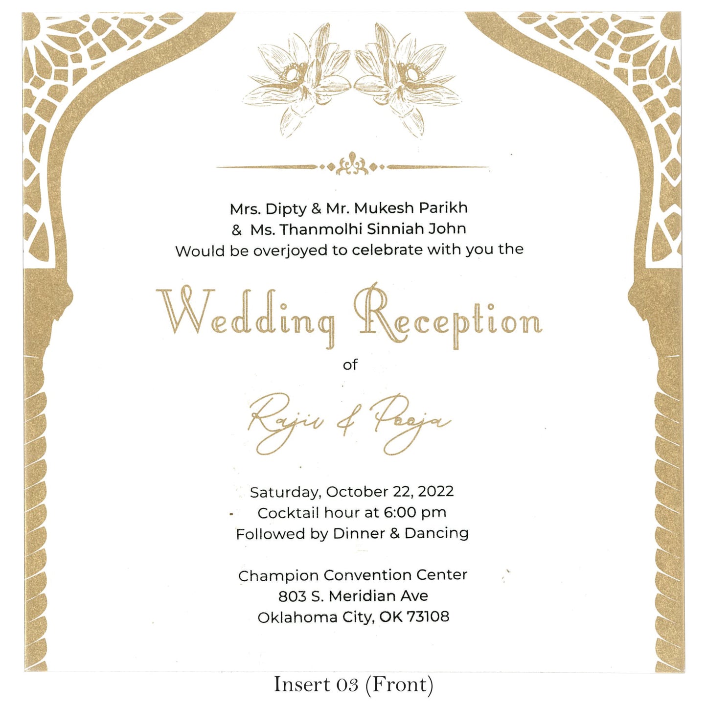 Simple Elegant Wedding Card | SS - 9018