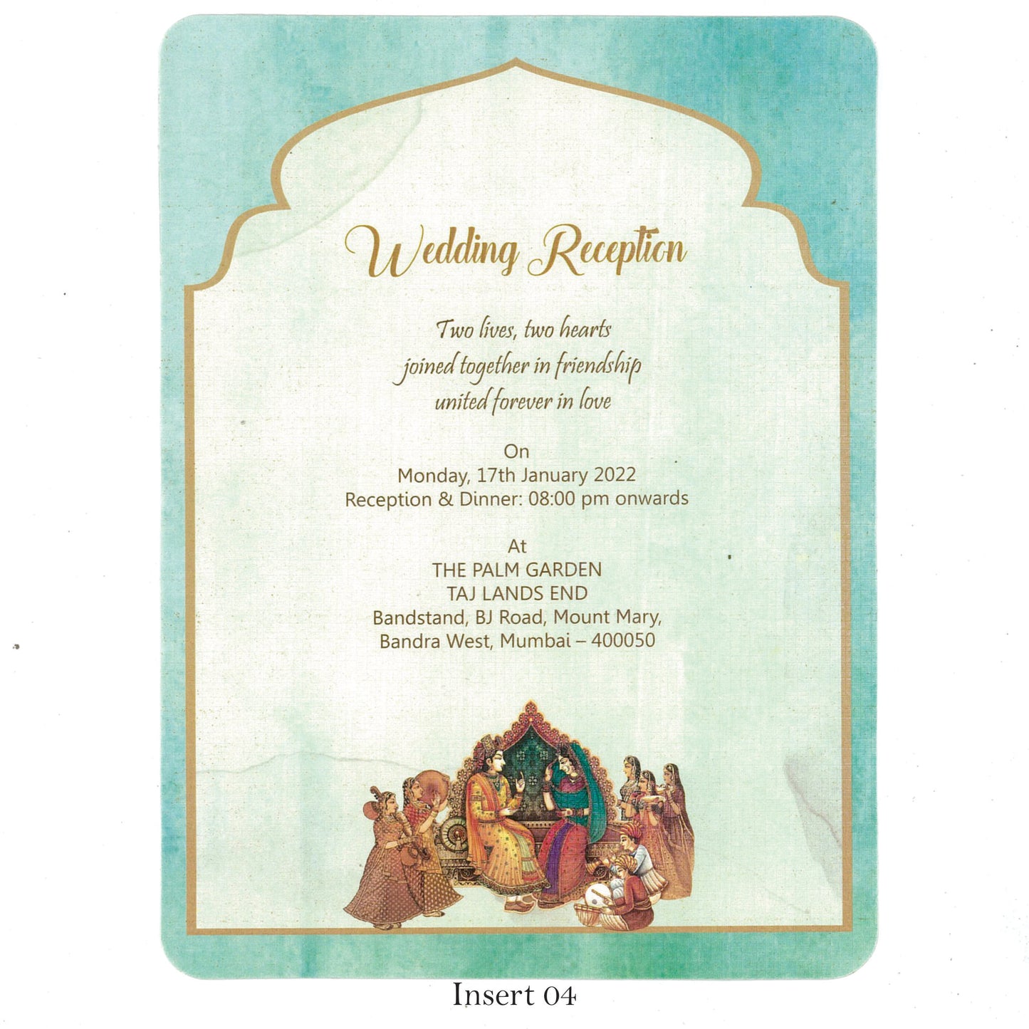Royal Palace Door Concept Wedding Card | SS - 8050