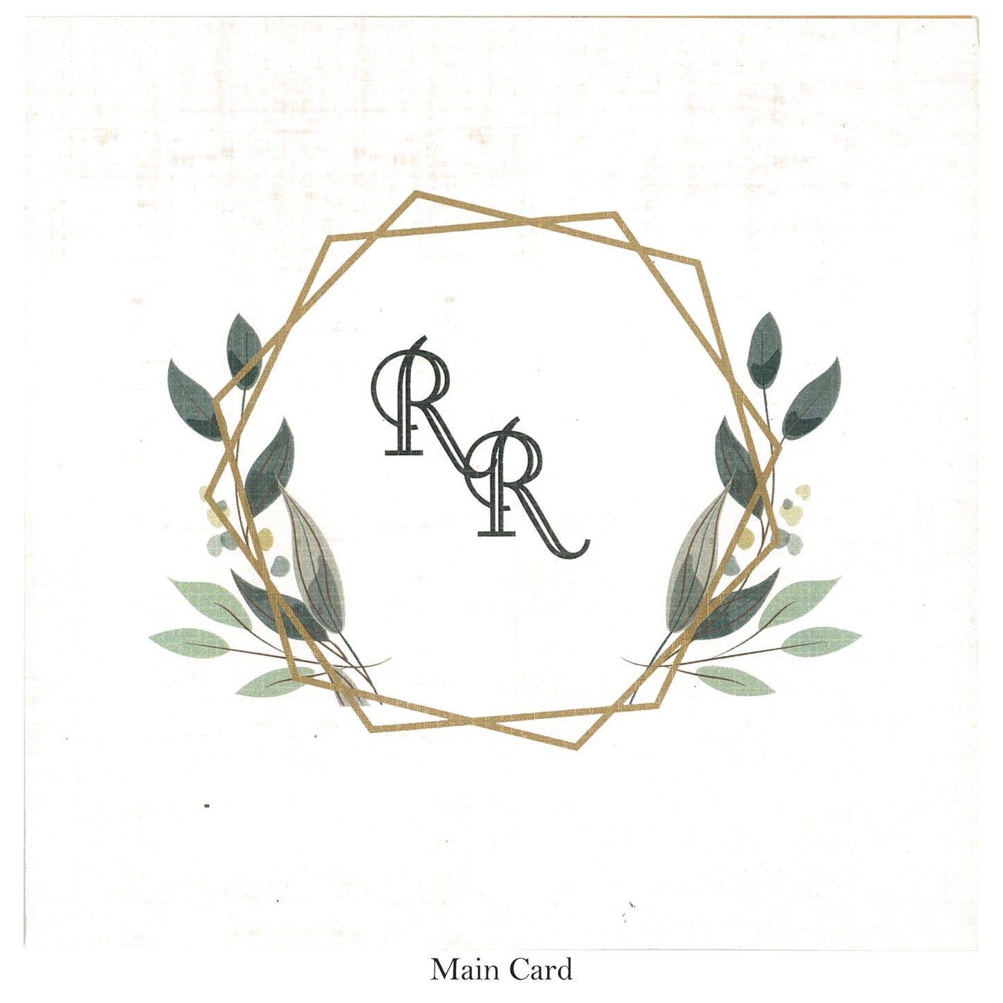 Lotus Theme Lasercut Card | SS - 9012