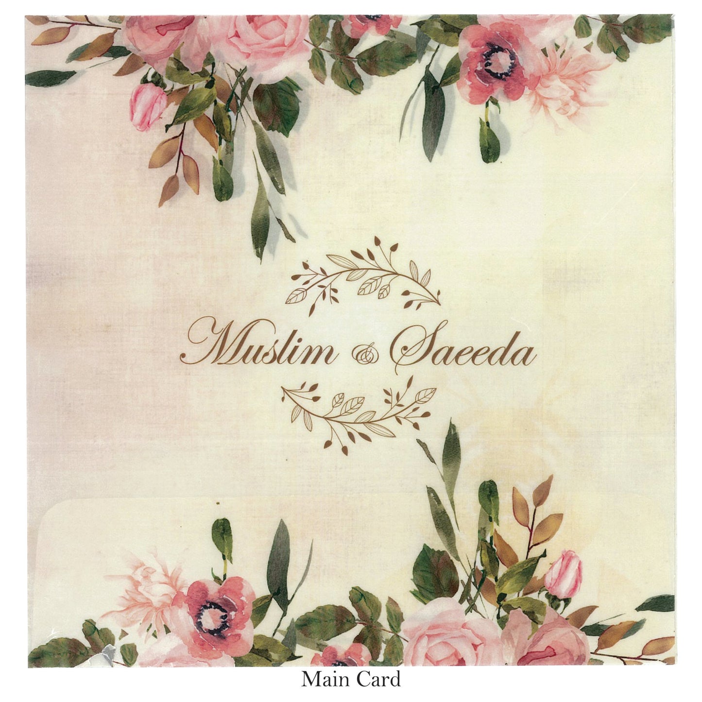 Beautiful Floral Wedding card | SS - 9019