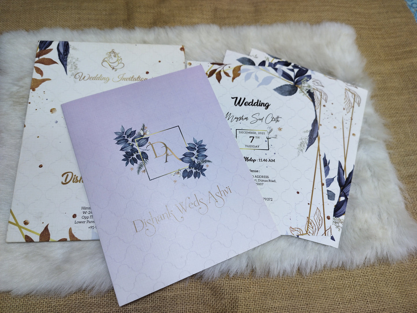 Blossom Bliss: Floral Pastel Wedding Card | SS - 8010