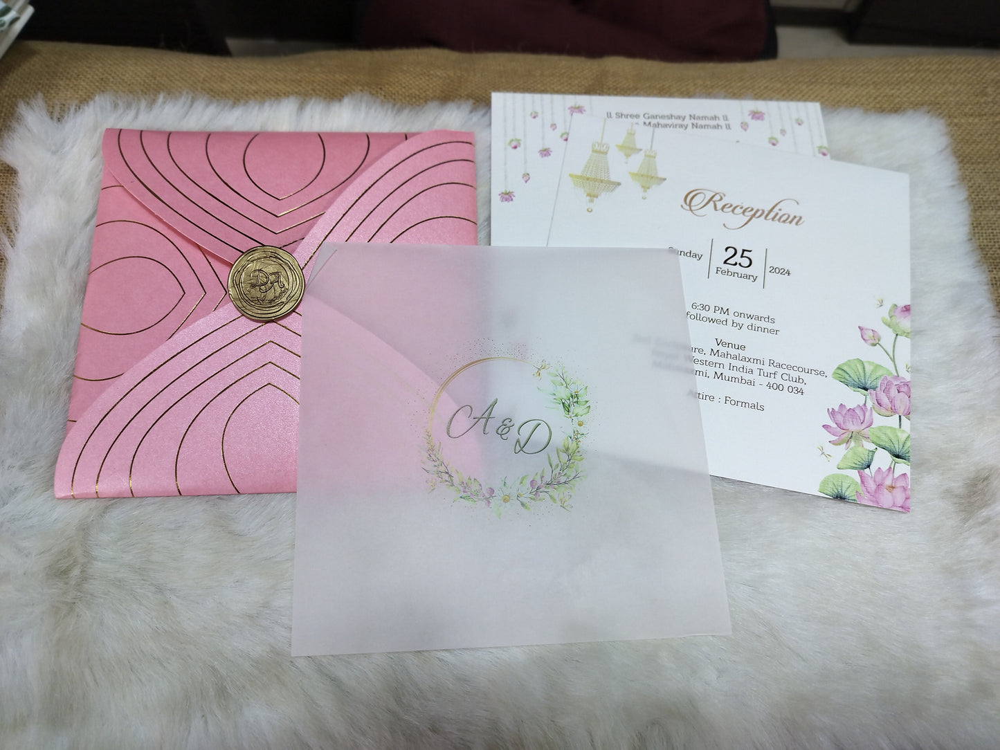 Petal Shaped Creative Wedding Invitation | SS - 8020