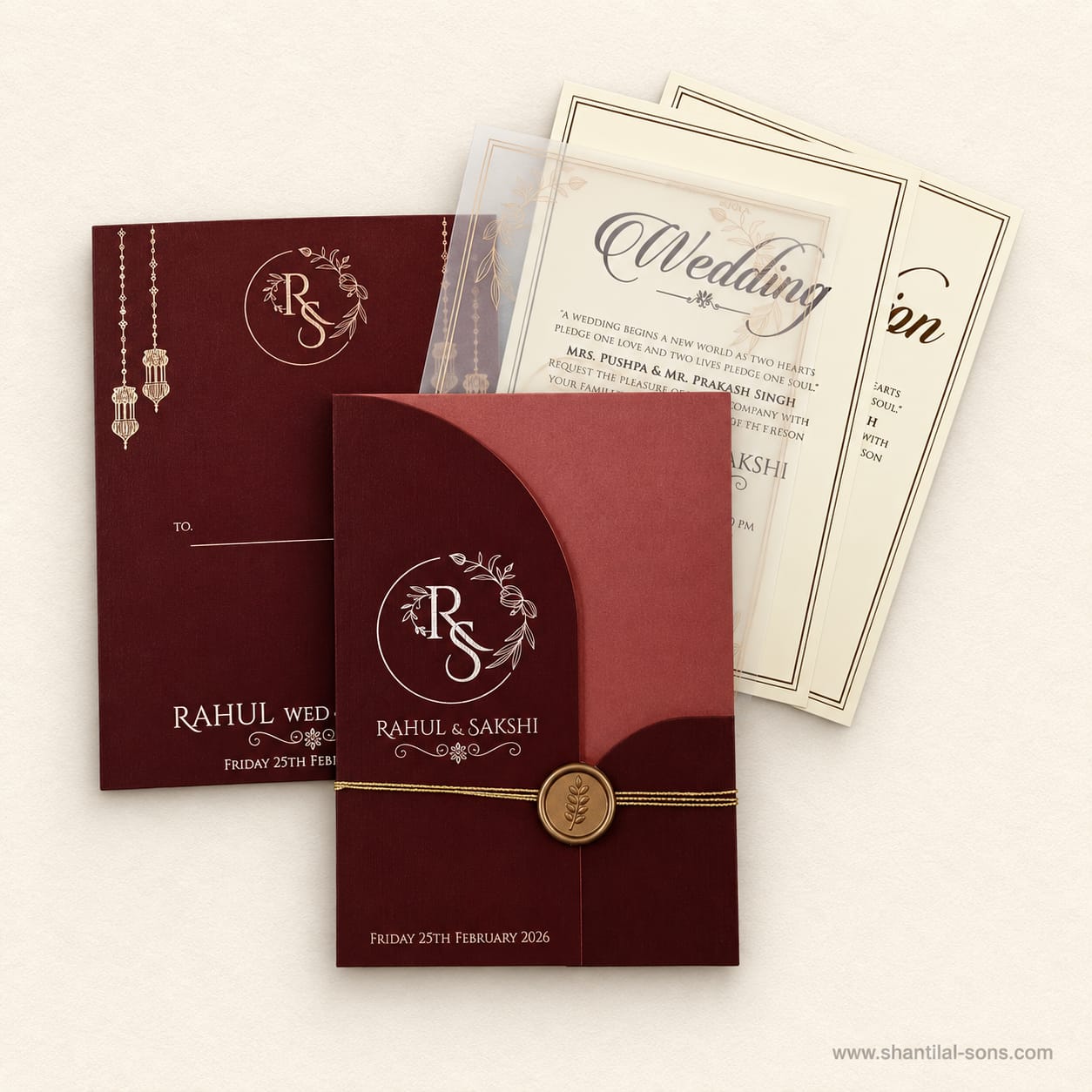 Elegant Wedding Invitation | SS - 989