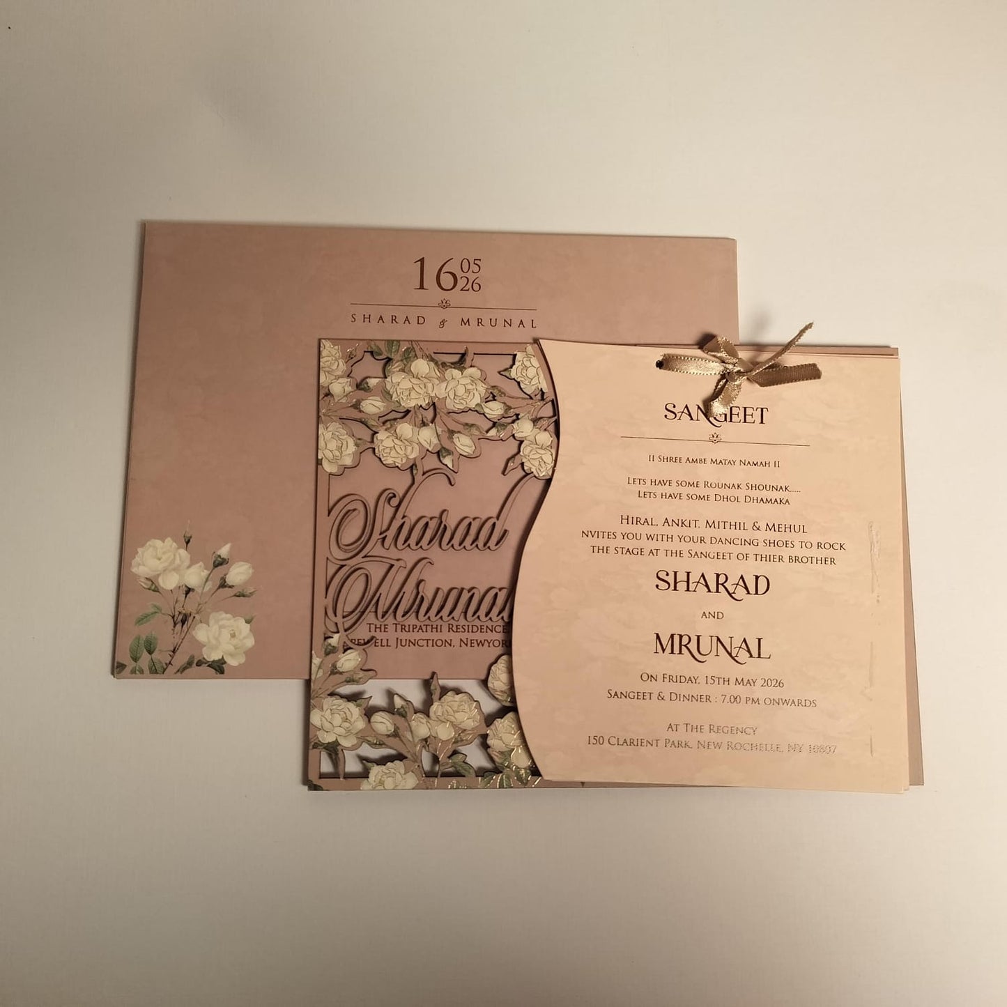 Lasercut Wedding Card | SS - 505