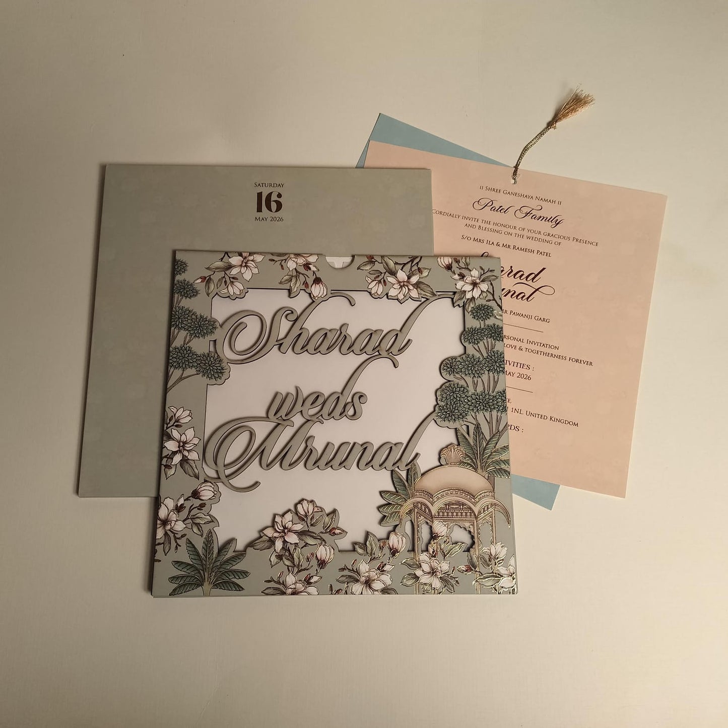Lasercut Wedding Card | SS - 527