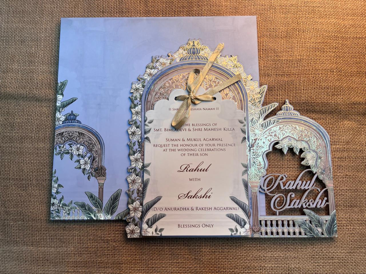 Lasercut Wedding Card | SS - 566