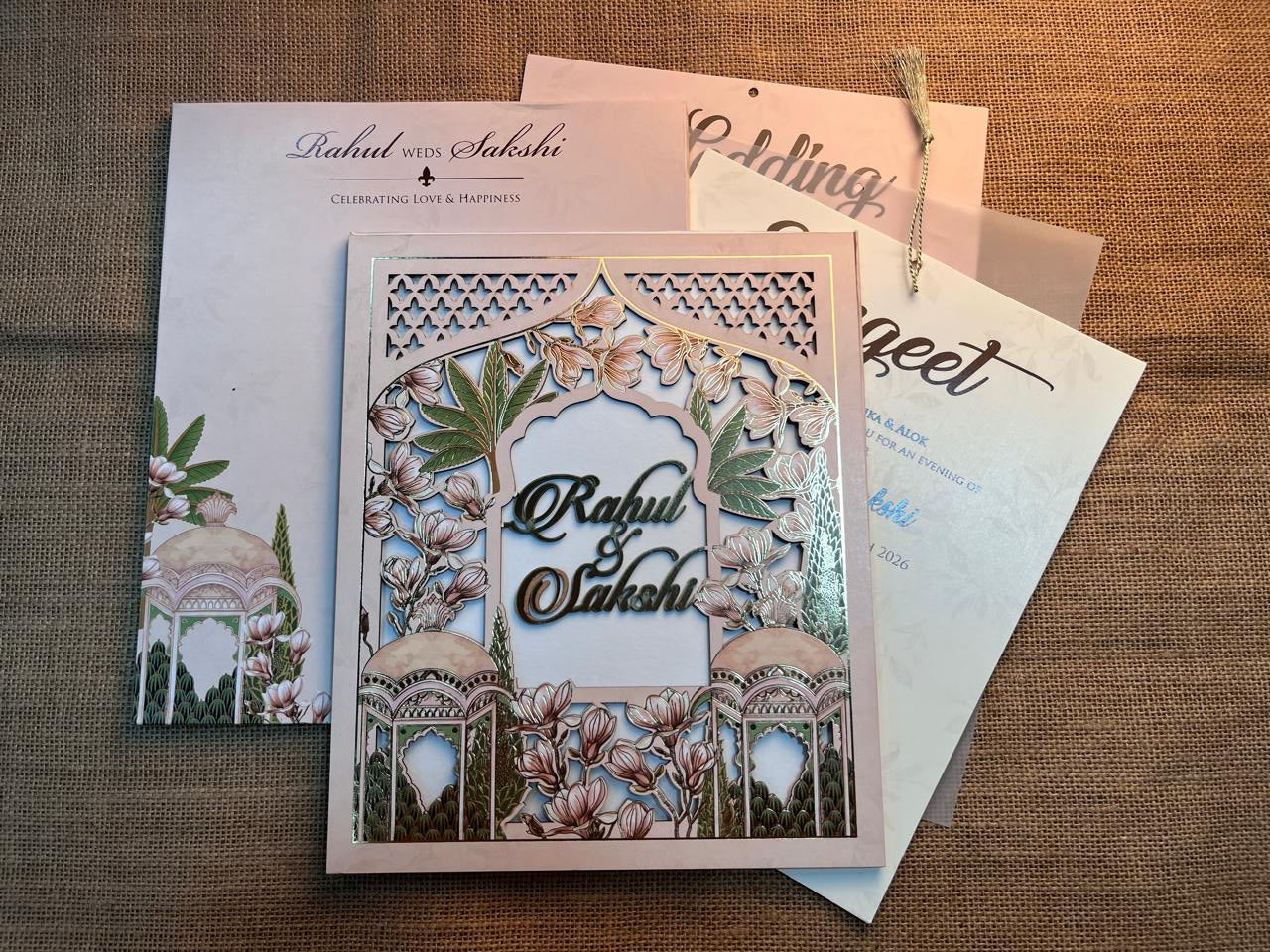 Lasercut Wedding Card | SS - 581